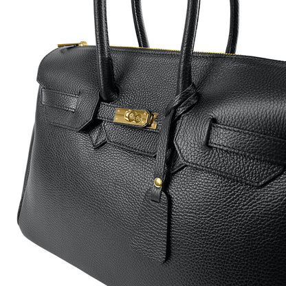 Borsa Donna a Mano Grande, In Vera Pelle, Made in Italy, Modello Diamante Parubi Borse - vista 6