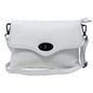 Borsa Donna a Mano con Tracolla, In Vera Pelle, Made in Italy, Modello Dalia Parubi Borse Bianco - vista 9
