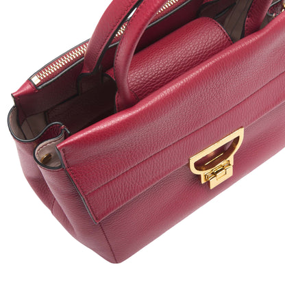 COCCINELLE Borsa Donna a Mano con Tracolla Rossa, In Vera Pelle ,Arlettis Medium Borse rosso - vista 4