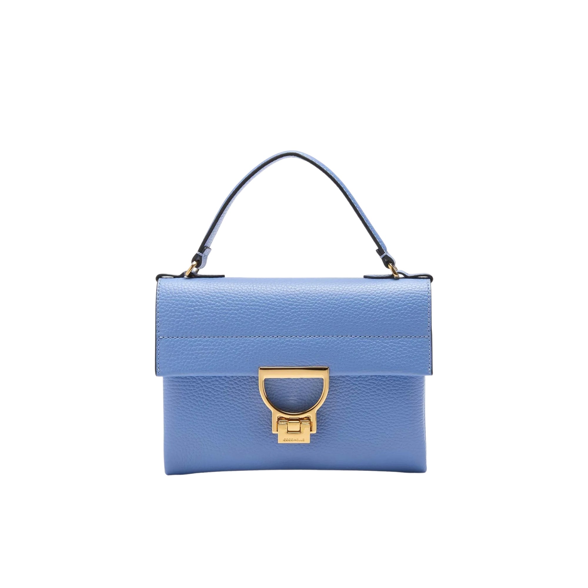 COCCINELLE Tasche Frauen Hand Blau Clutch mit Schulterriemen, Aus Echtem Leder, Arlettis Mini