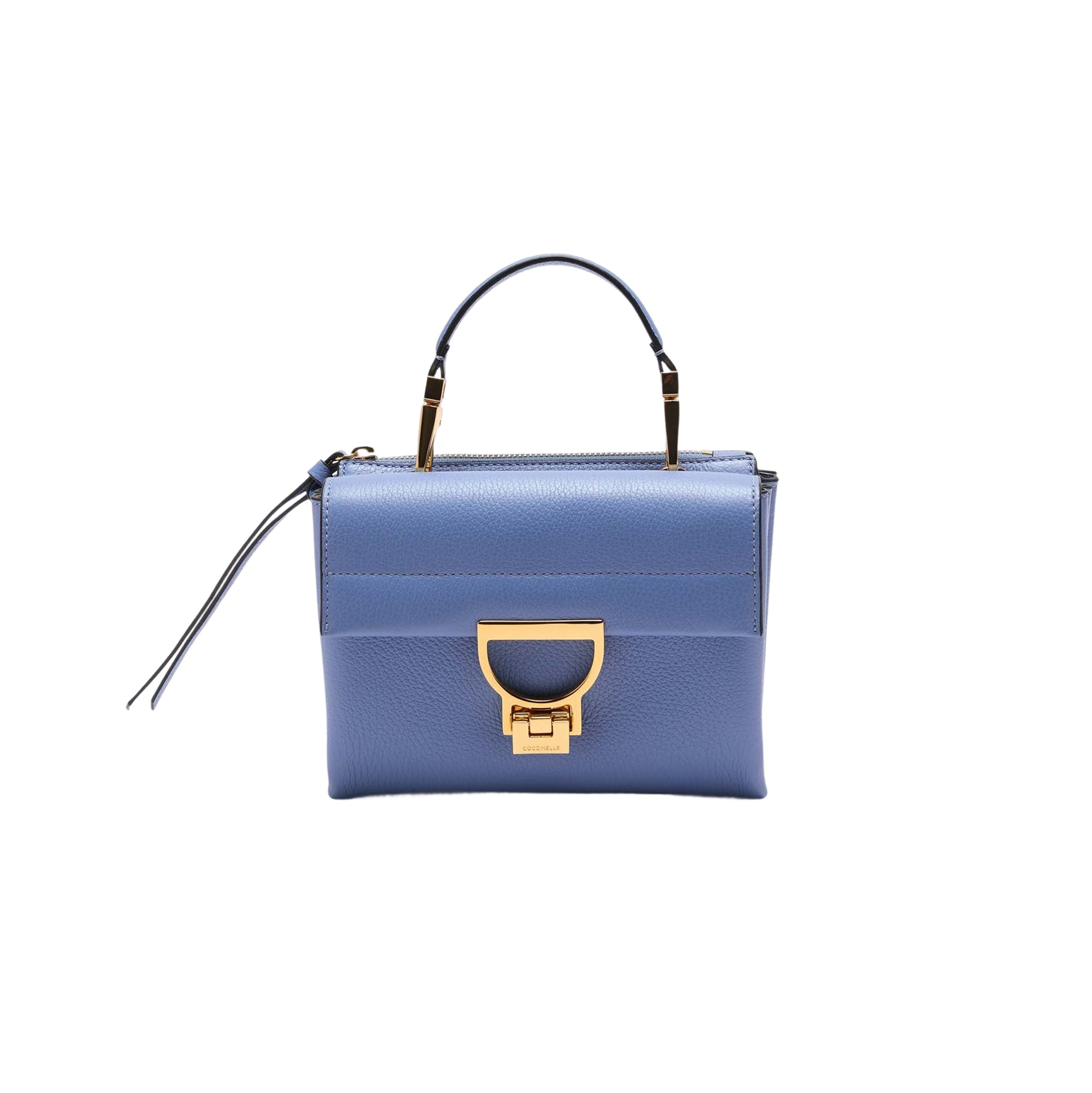 COCCINELLE Borsa Donna a Mano con Tracolla Blu, In Vera Pelle, Arlettis Small