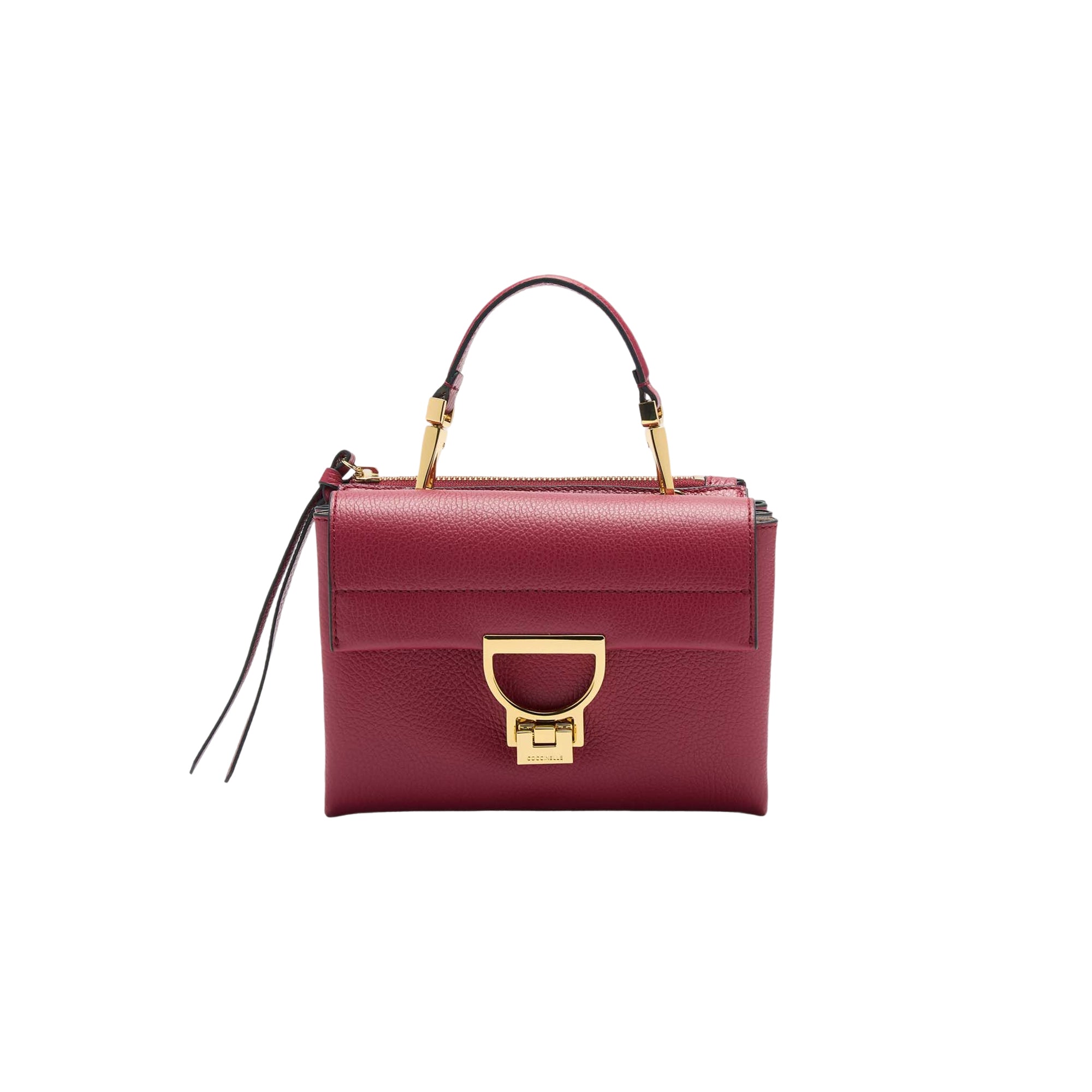 COCCINELLE Borsa Donna a Mano con Tracolla Rossa, In Vera Pelle, Arlettis Small