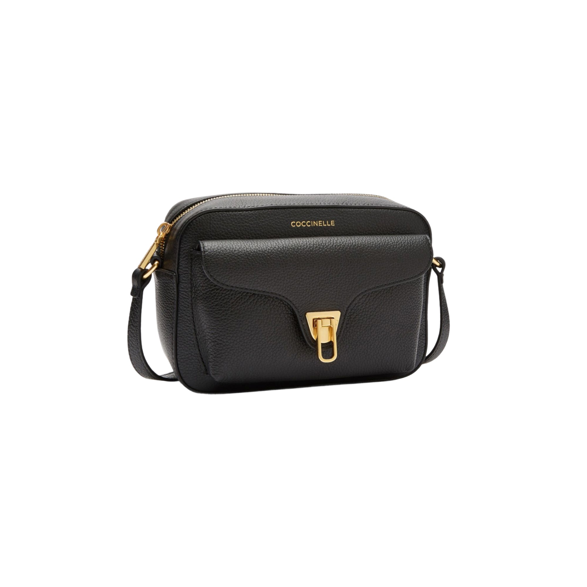 COCCINELLE Borsa Donna a Tracolla Nera, In Vera Pelle, Beat Soft Small