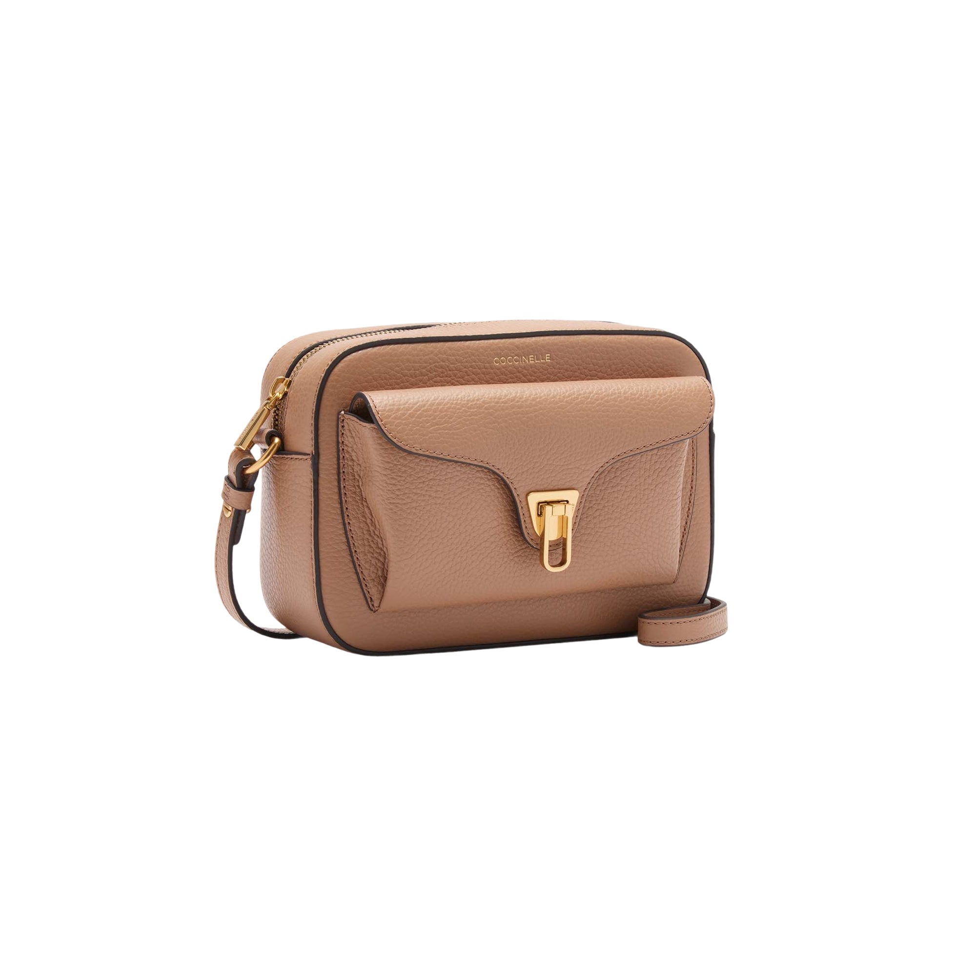 COCCINELLE Borsa Donna a Tracolla Marrone, In Vera Pelle, Beat Soft Small