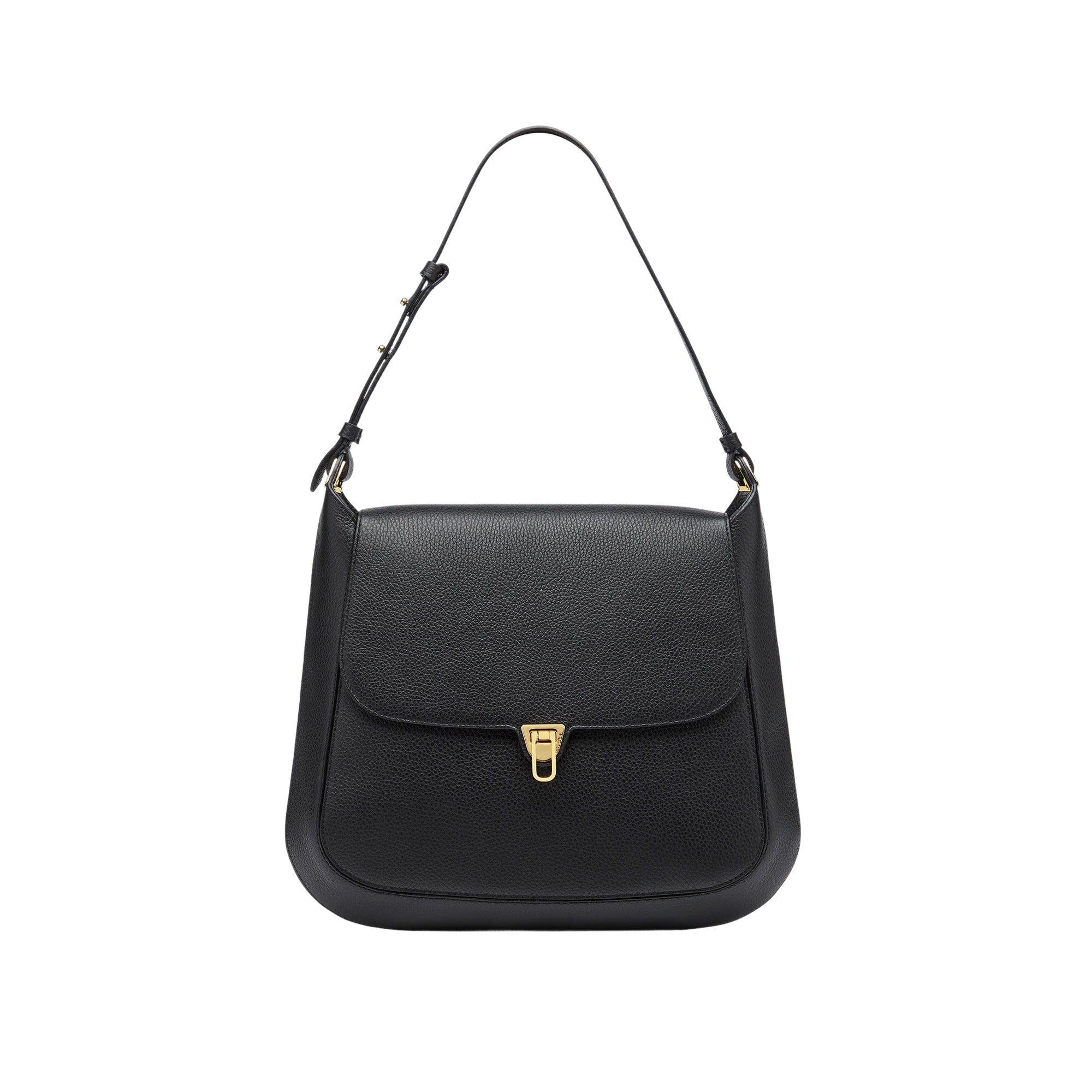 COCCINELLE Borsa Donna a Spalla Nera, In Vera Pelle, Cristhy