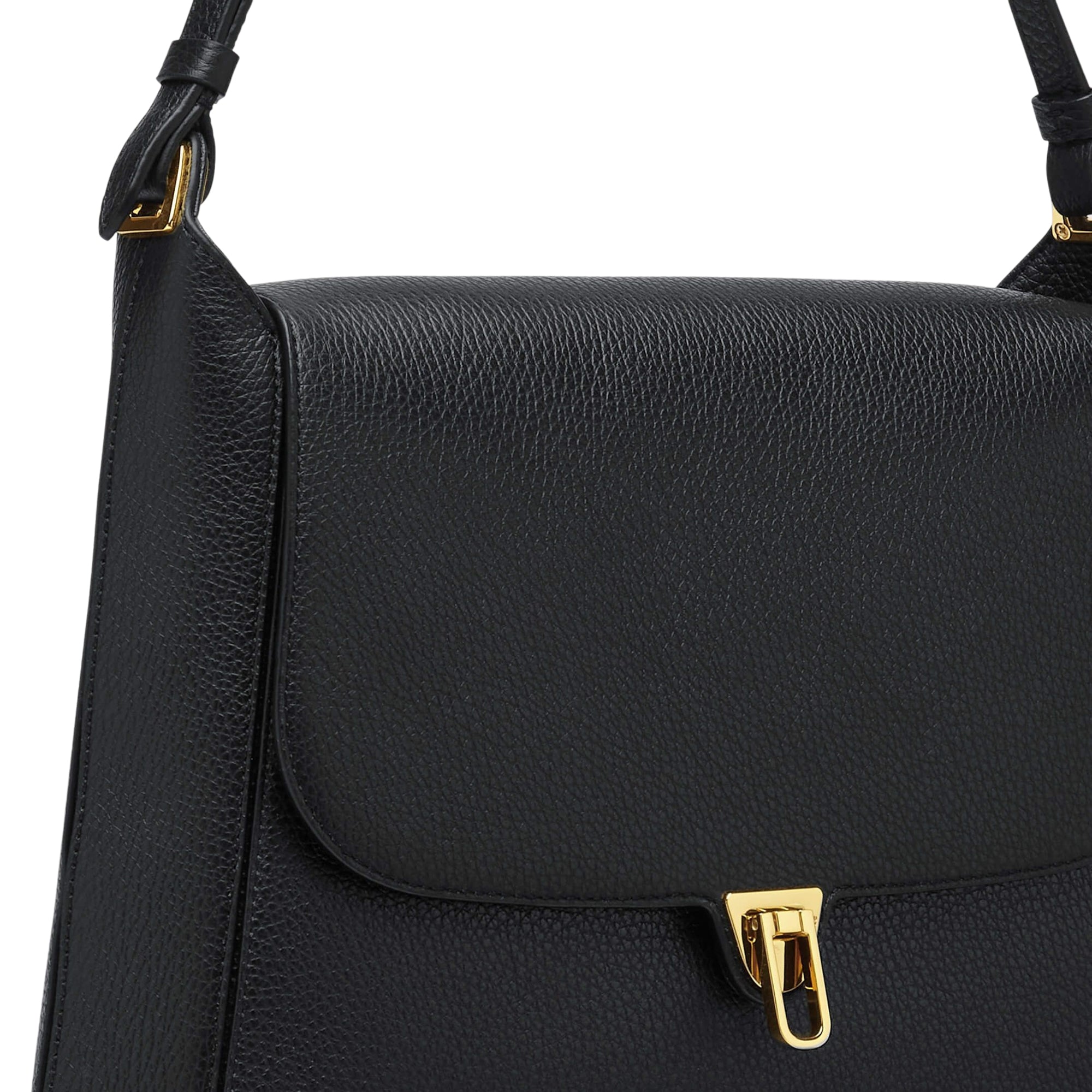 COCCINELLE Borsa Donna a Spalla Nera, In Vera Pelle, Cristhy