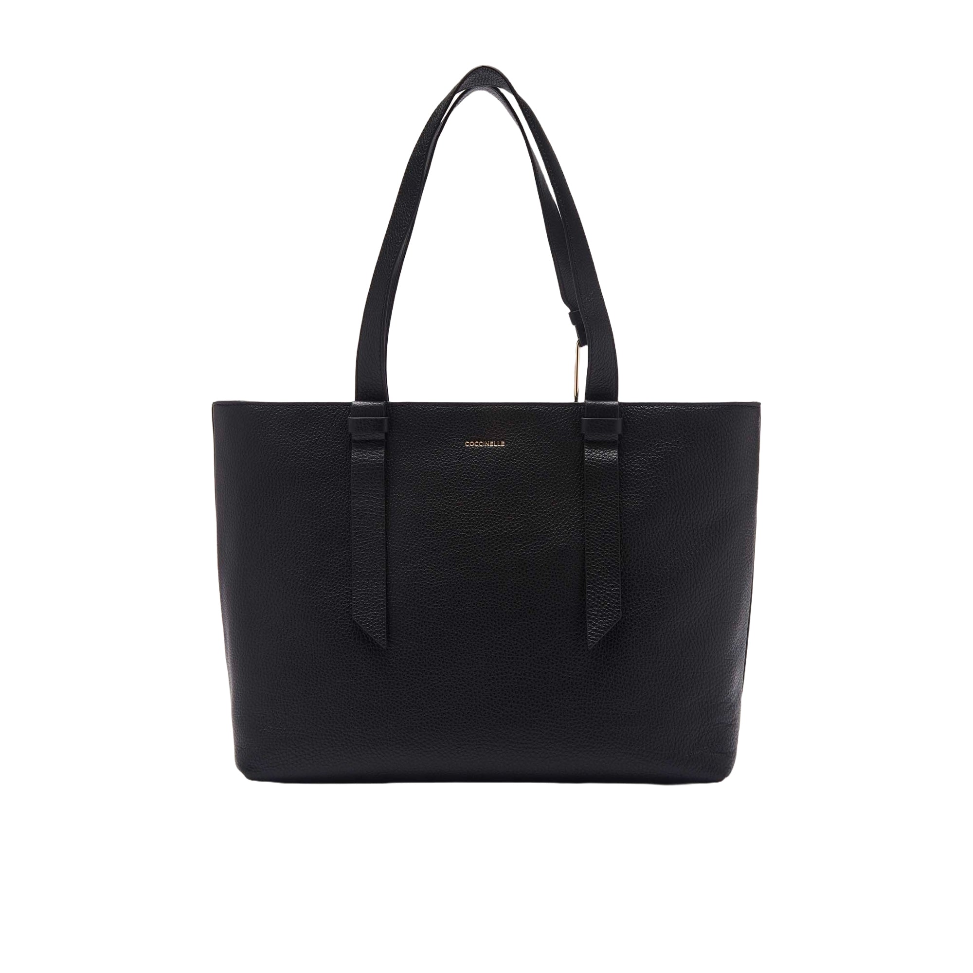 COCCINELLE Borsa Donna a Spalla Nera, in Vera Pelle, Malory Medium