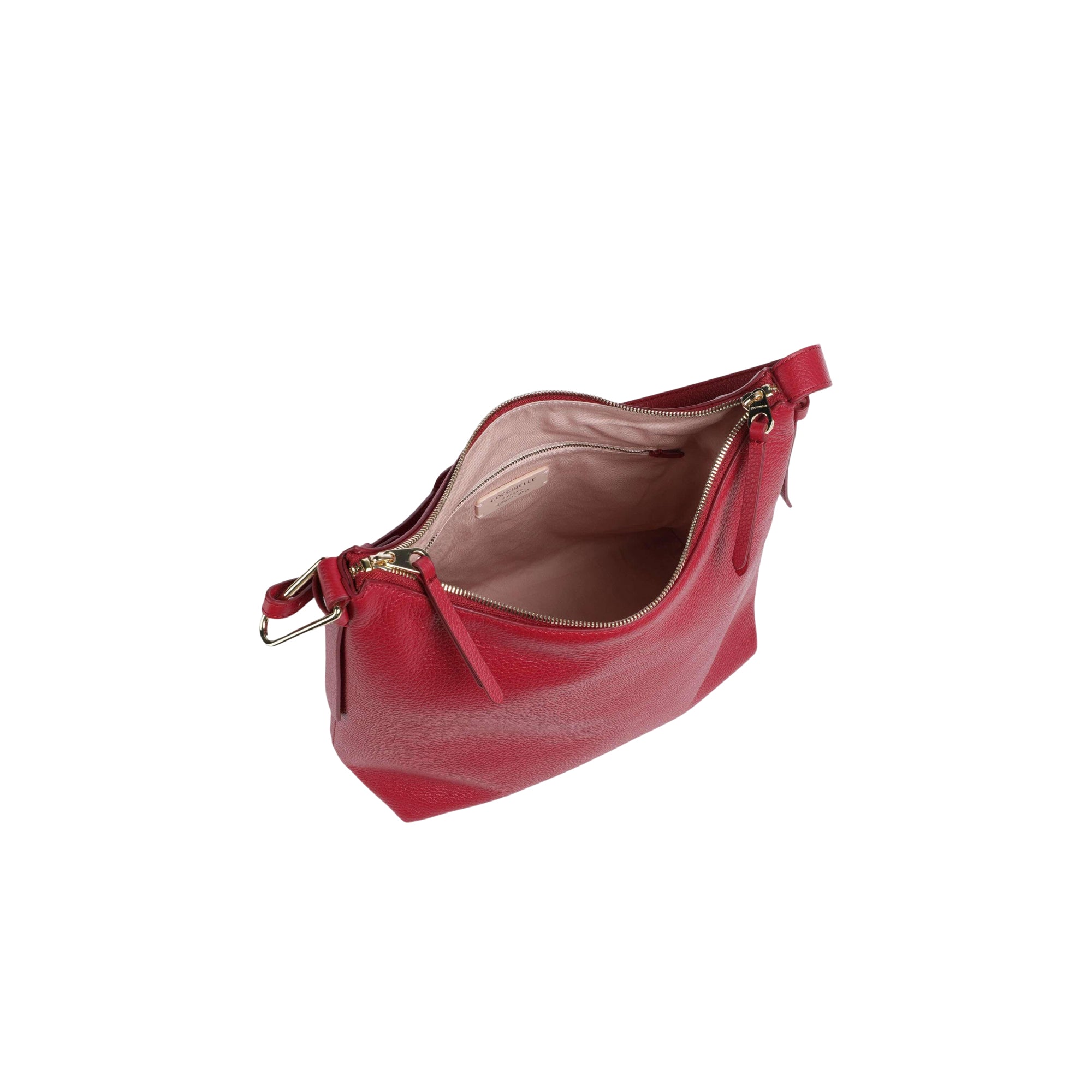 COCCINELLE Borsa Donna a Spalla Marrone, In Vera Pelle, Malory Small
