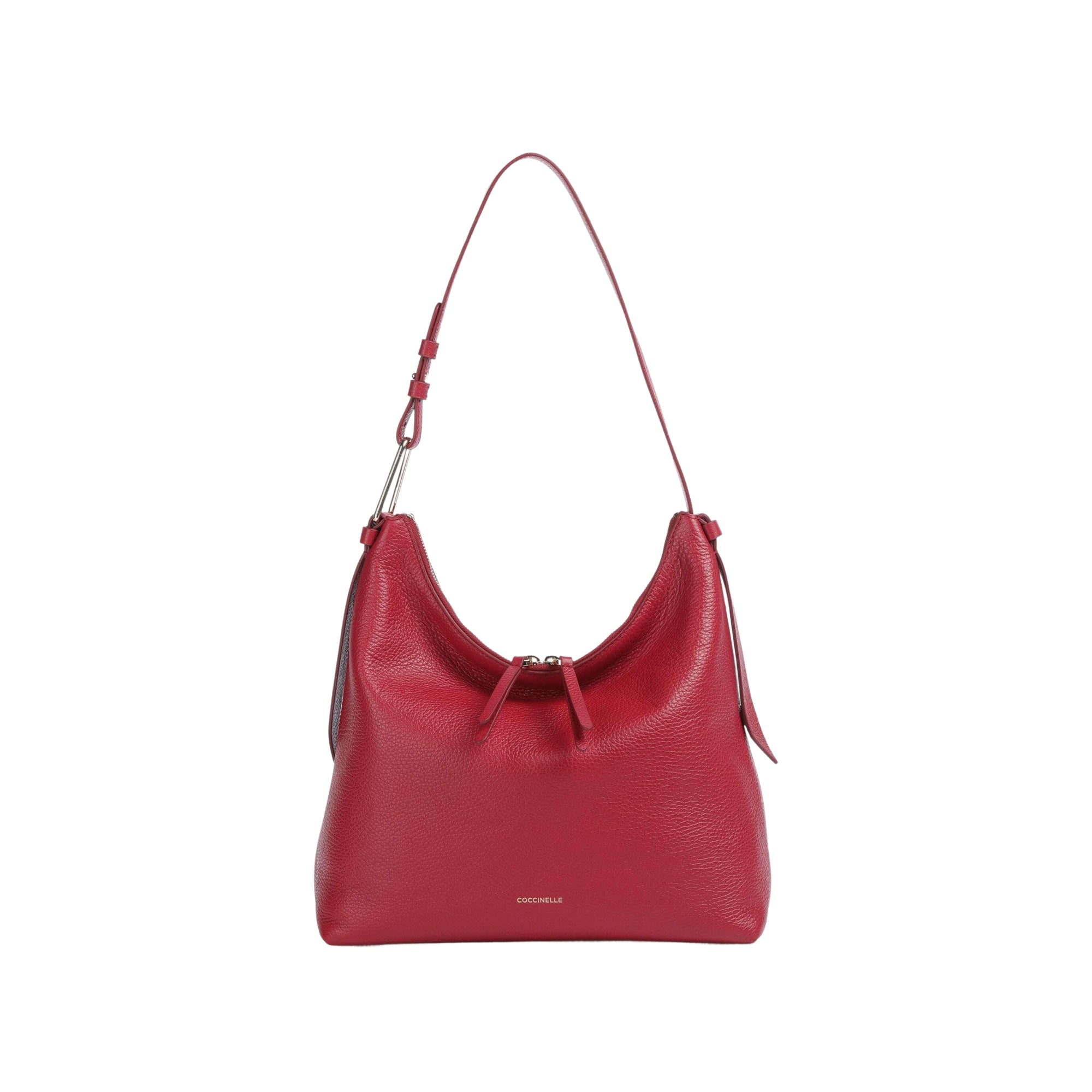 COCCINELLE Borsa Donna a Spalla Marrone, In Vera Pelle, Malory Small