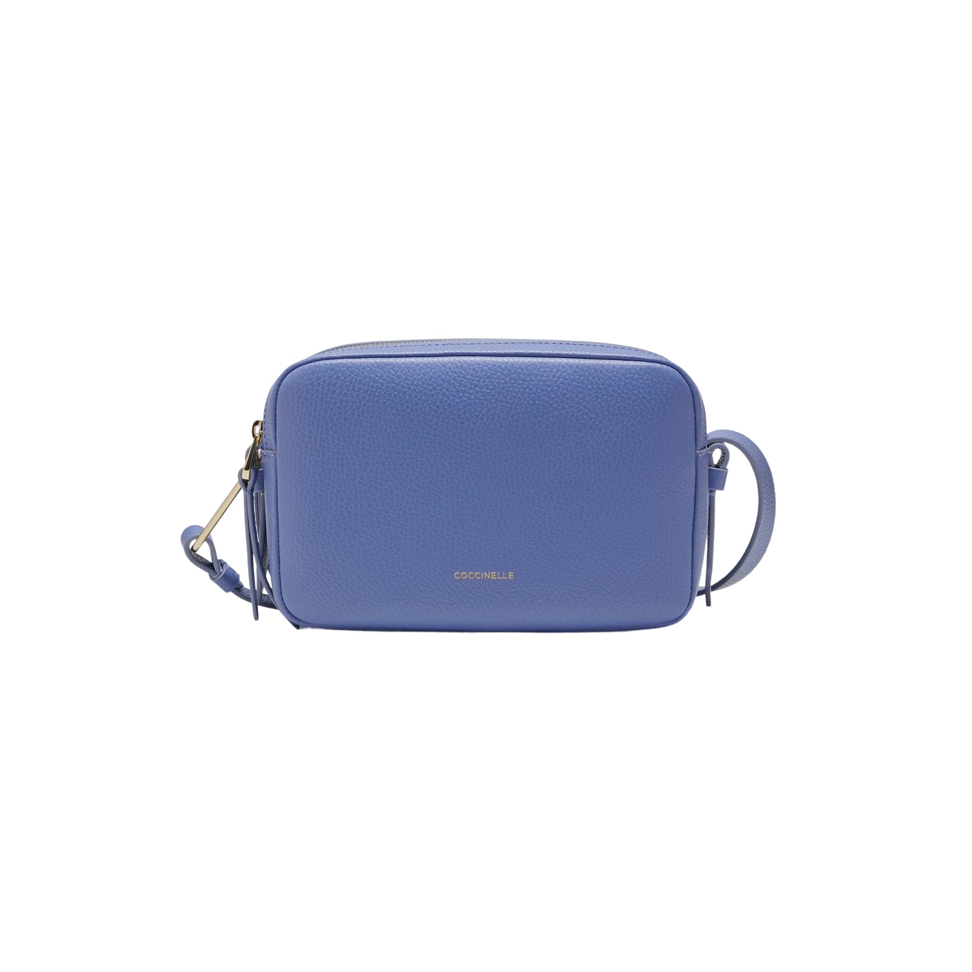 COCCINELLE Borsa Donna a Tracolla Blu, In Vera Pelle, Malory Small