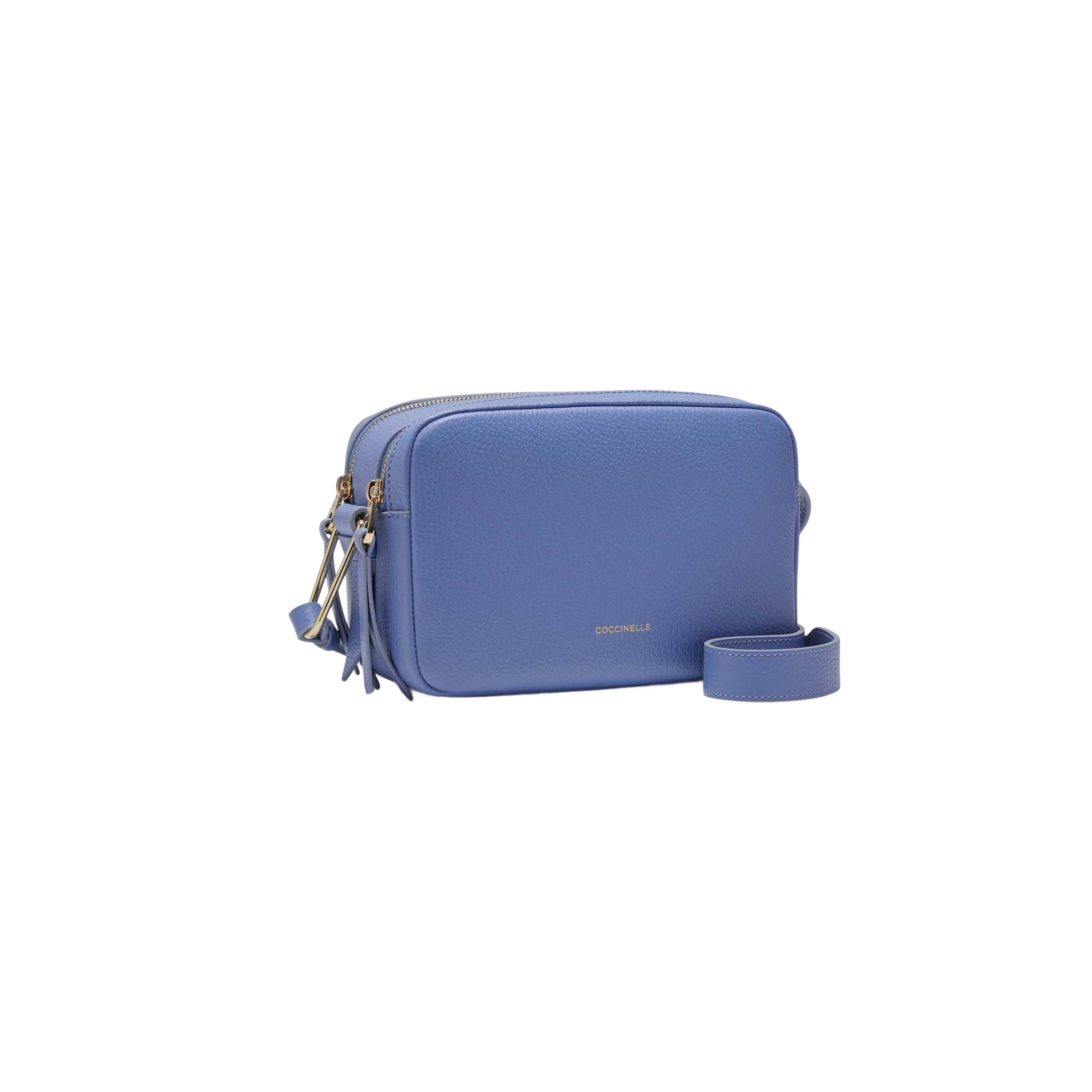COCCINELLE Borsa Donna a Tracolla Blu, In Vera Pelle, Malory Small