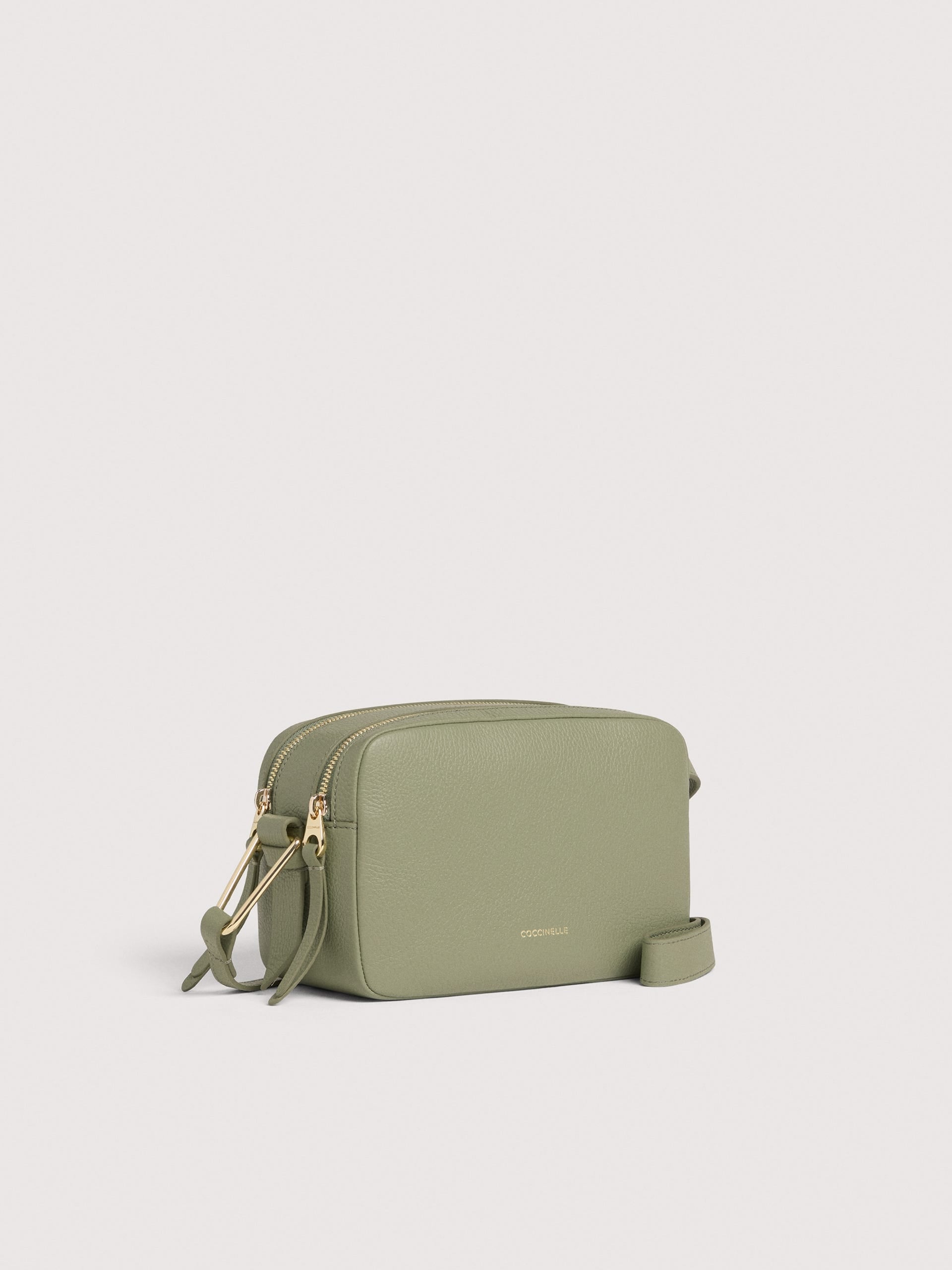 Coccinelle Borsa Donna Verde Malory Tracolla Pelle Zip Logo Borse - vista 3