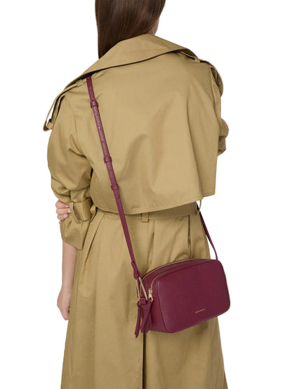 Coccinelle Borsa Donna Viola Malory Tracolla Pelle Zip Logo Borse - vista 2