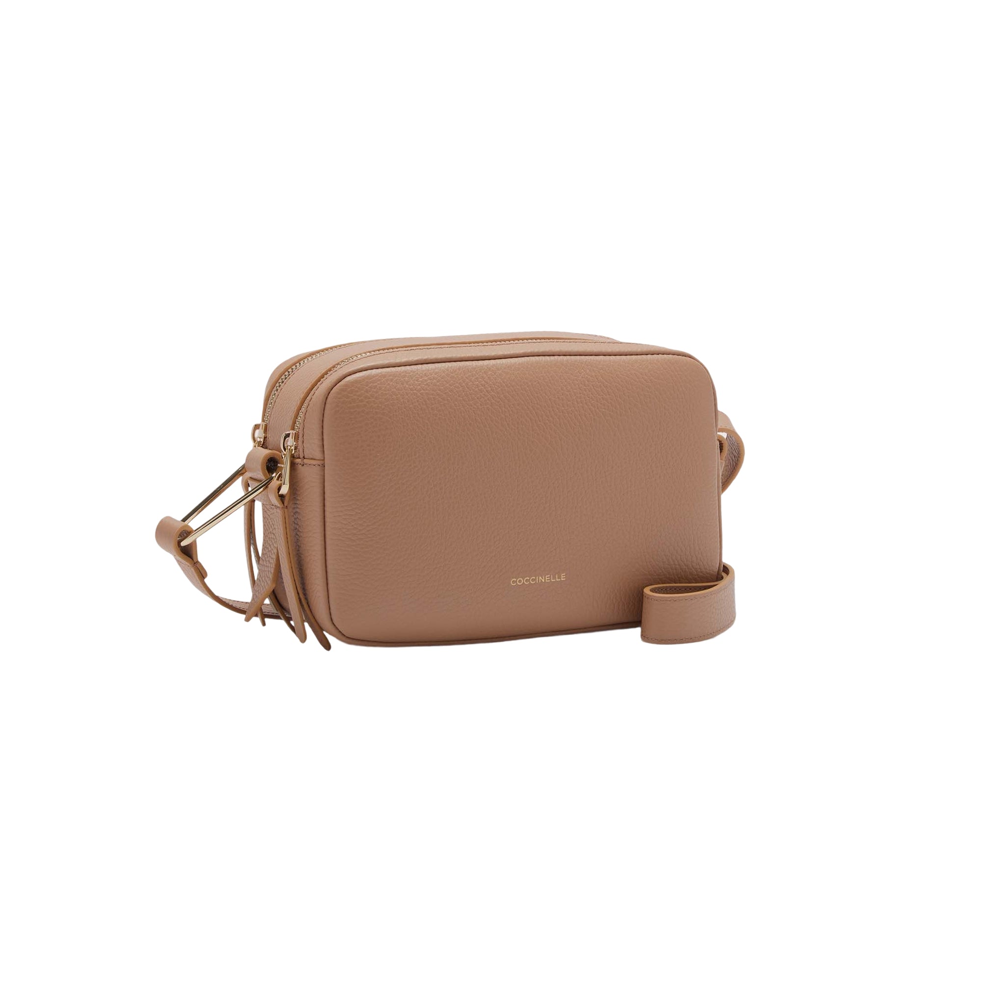 COCCINELLE Borsa Donna a Tracolla Marrone, In Vera Pelle, Malory Small