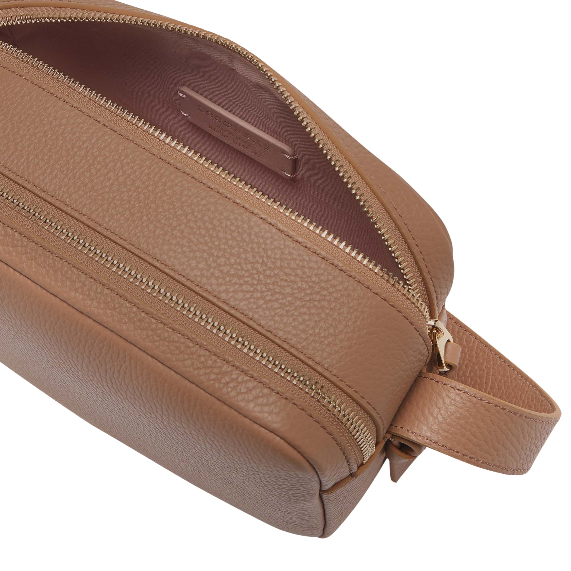COCCINELLE Borsa Donna a Tracolla Marrone, In Vera Pelle, Malory Small