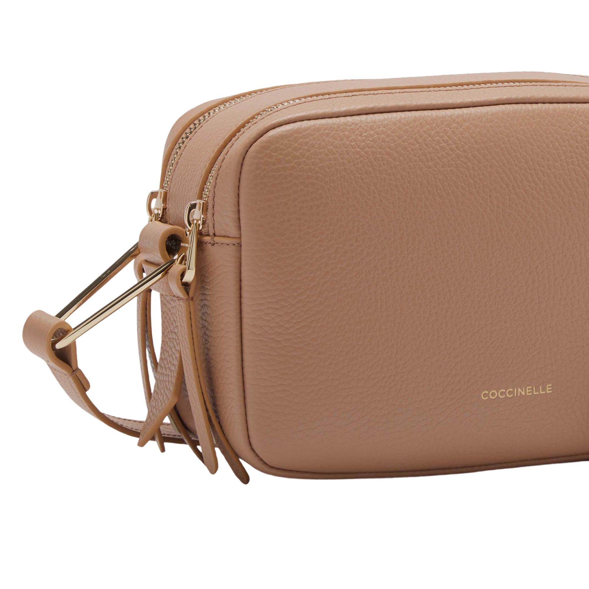 COCCINELLE Borsa Donna a Tracolla Marrone, In Vera Pelle, Malory Small