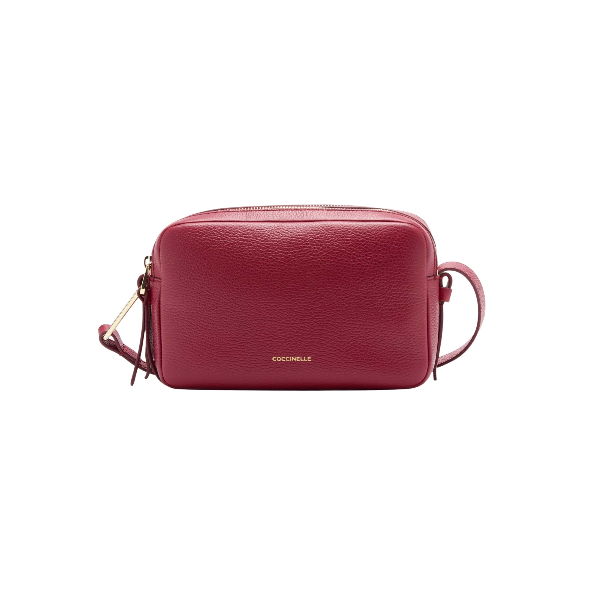 COCCINELLE Borsa Donna a Tracolla Rossa, In Vera Pelle, Malory Small