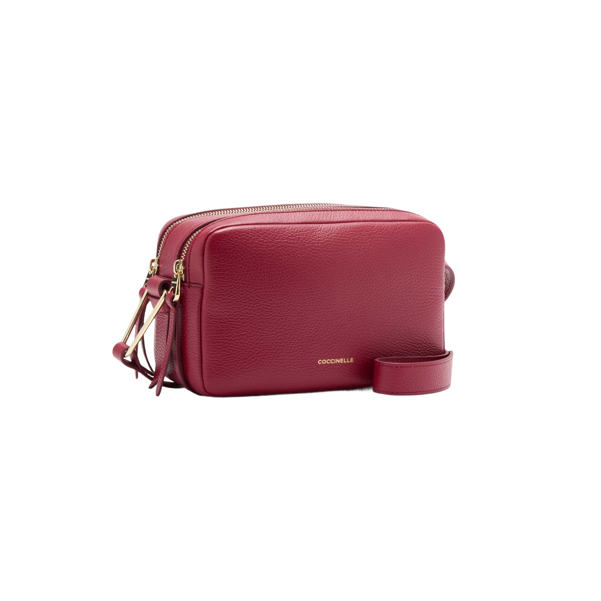 COCCINELLE Borsa Donna a Tracolla Rossa, In Vera Pelle, Malory Small
