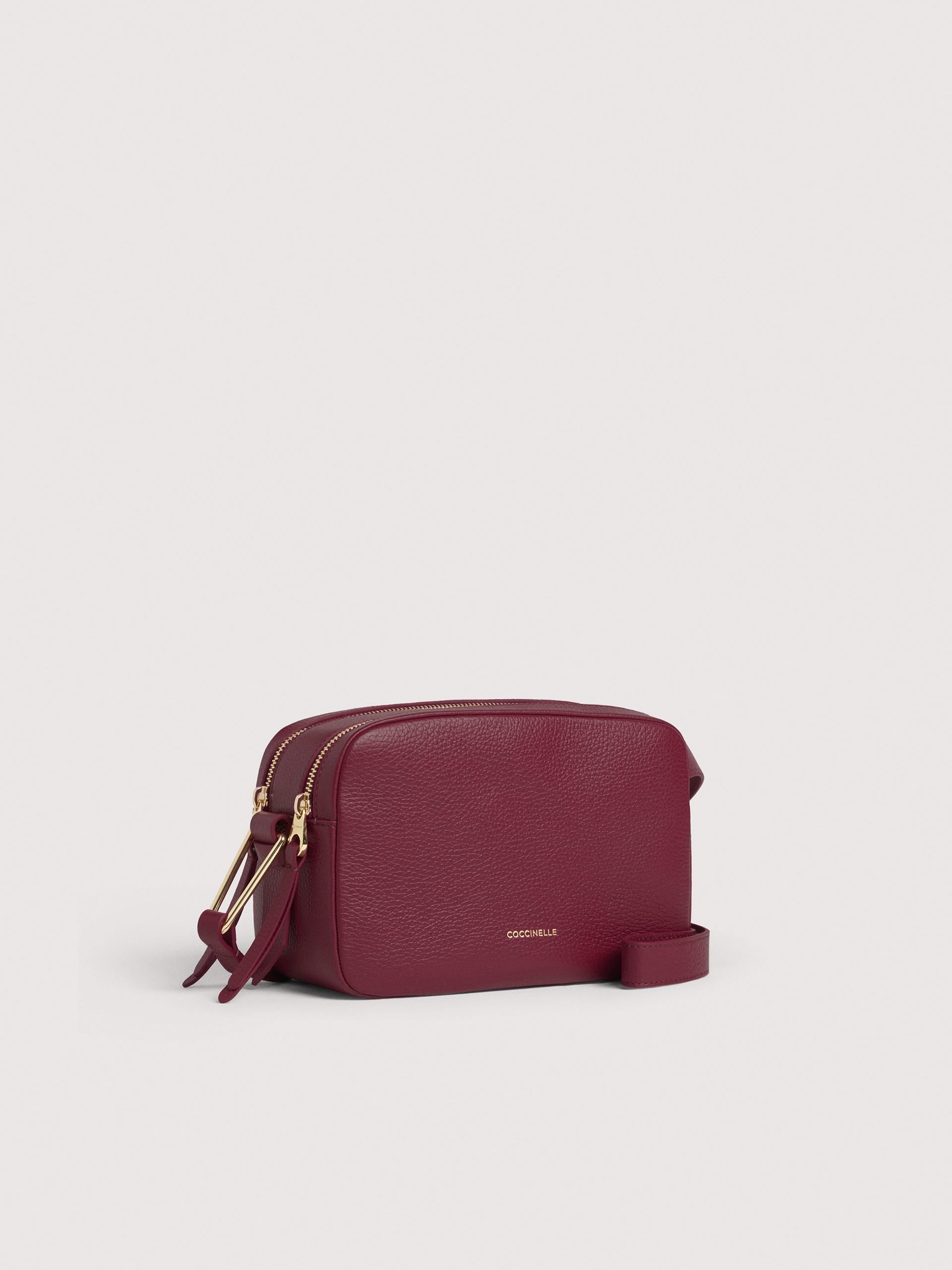 Coccinelle Borsa Donna Viola Malory Tracolla Pelle Zip Logo Borse - vista 3