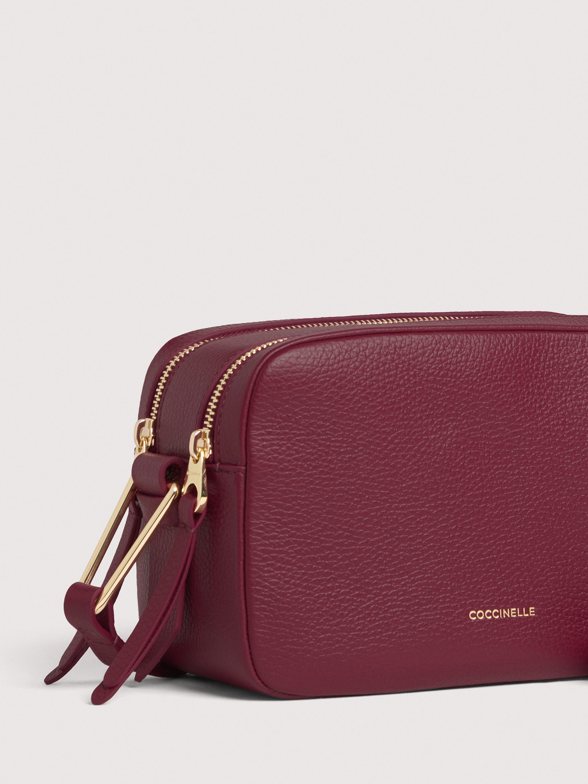 Coccinelle Borsa Donna Viola Malory Tracolla Pelle Zip Logo Borse - vista 5