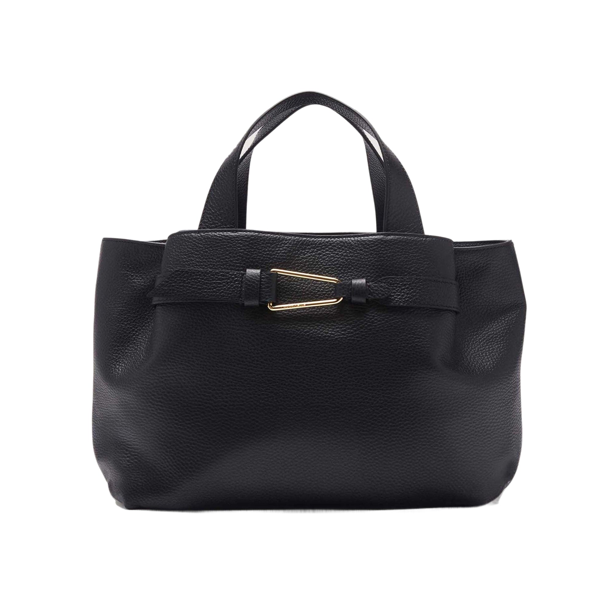 COCCINELLE Borsa Donna a Mano con Tracolla Nera, In Vera Pelle, Malory Medium