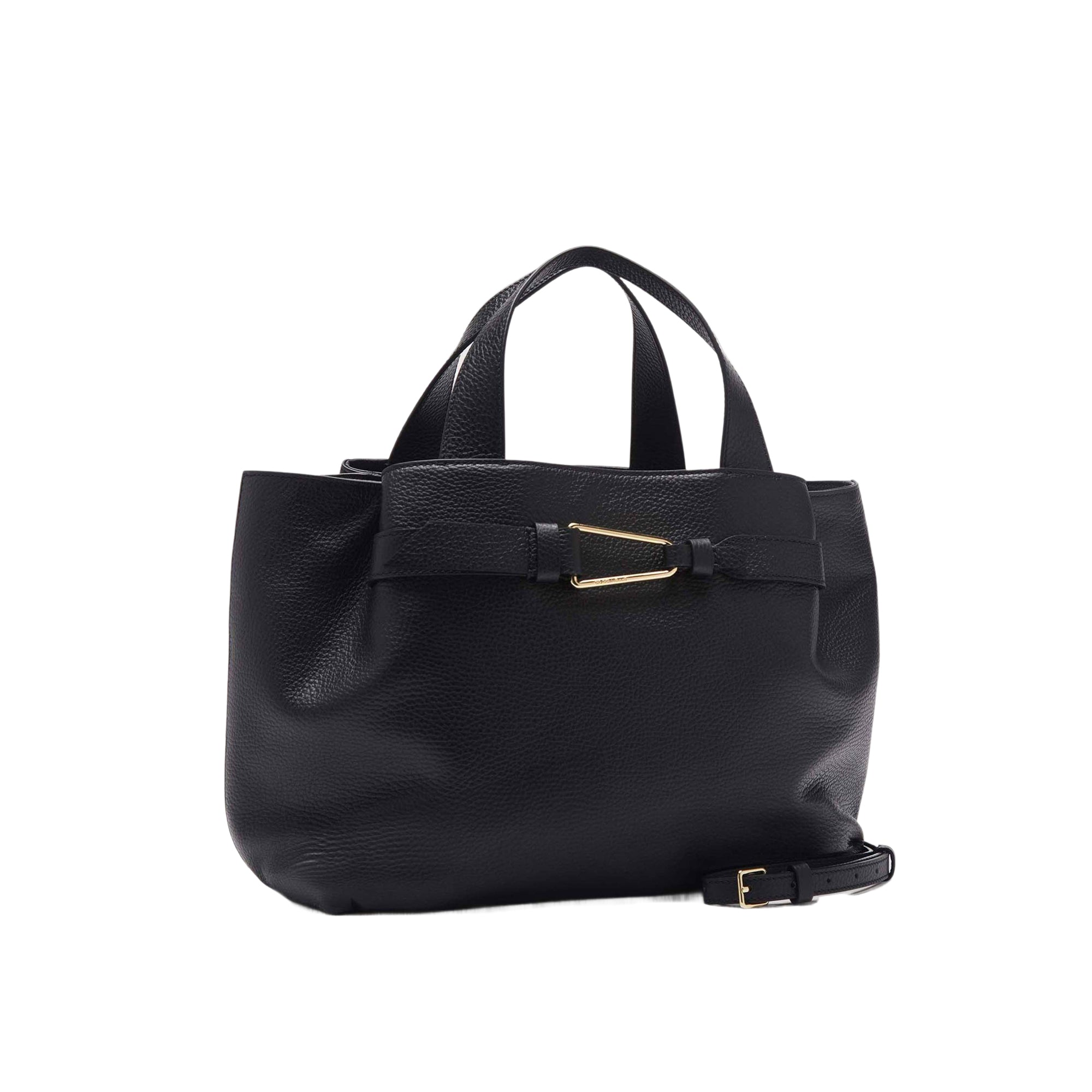 COCCINELLE Borsa Donna a Mano con Tracolla Nera, In Vera Pelle, Malory Medium