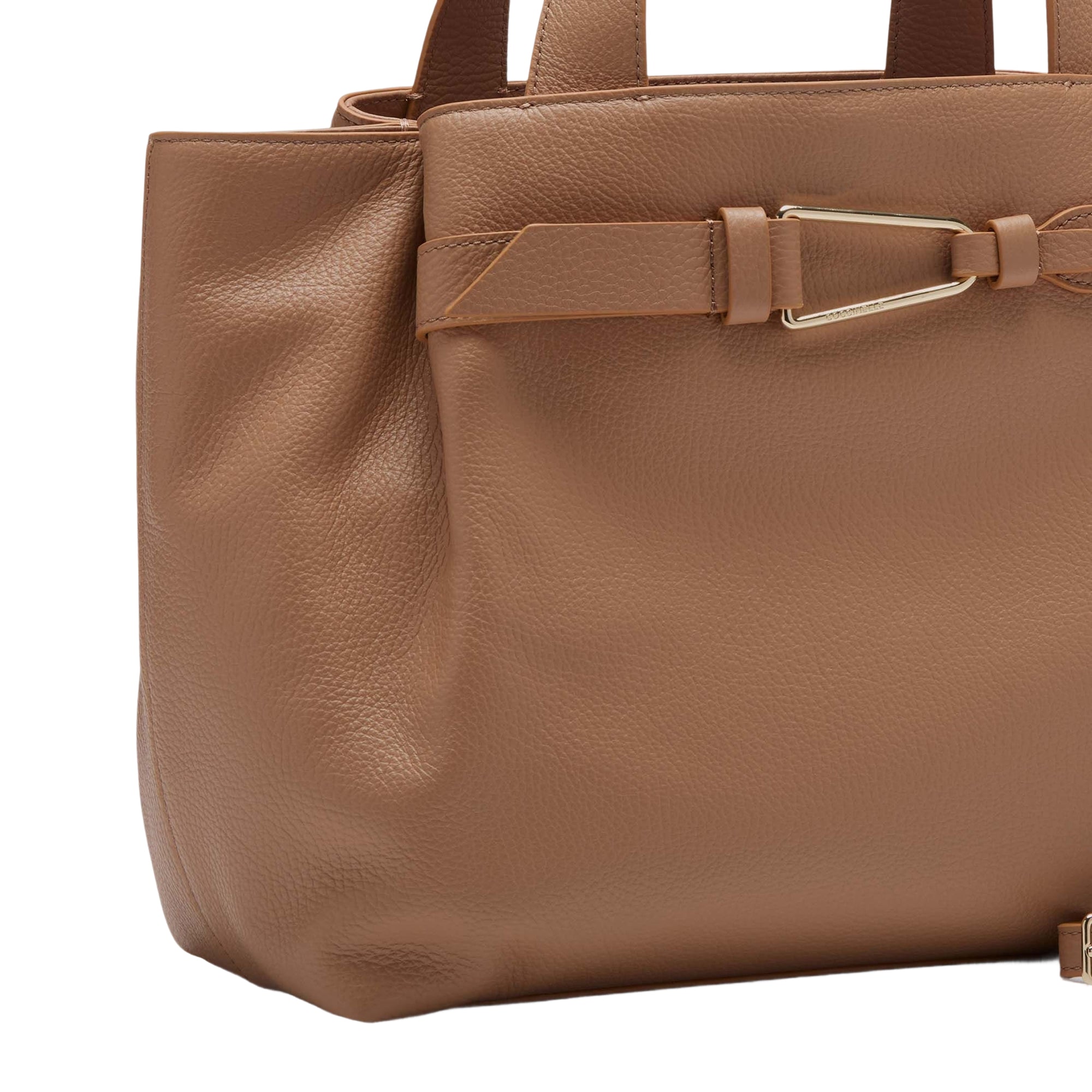 COCCINELLE Handtasche für Damen mit Schultergurt Braun, Aus echtem Leder, Malory Medium