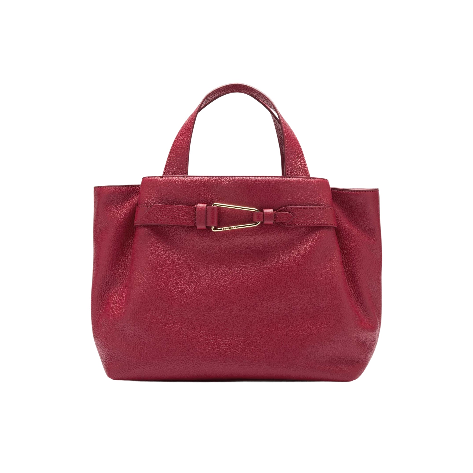 COCCINELLE Borsa Donna a Mano con Tracolla Rossa, In Vera Pelle, Malory Medium