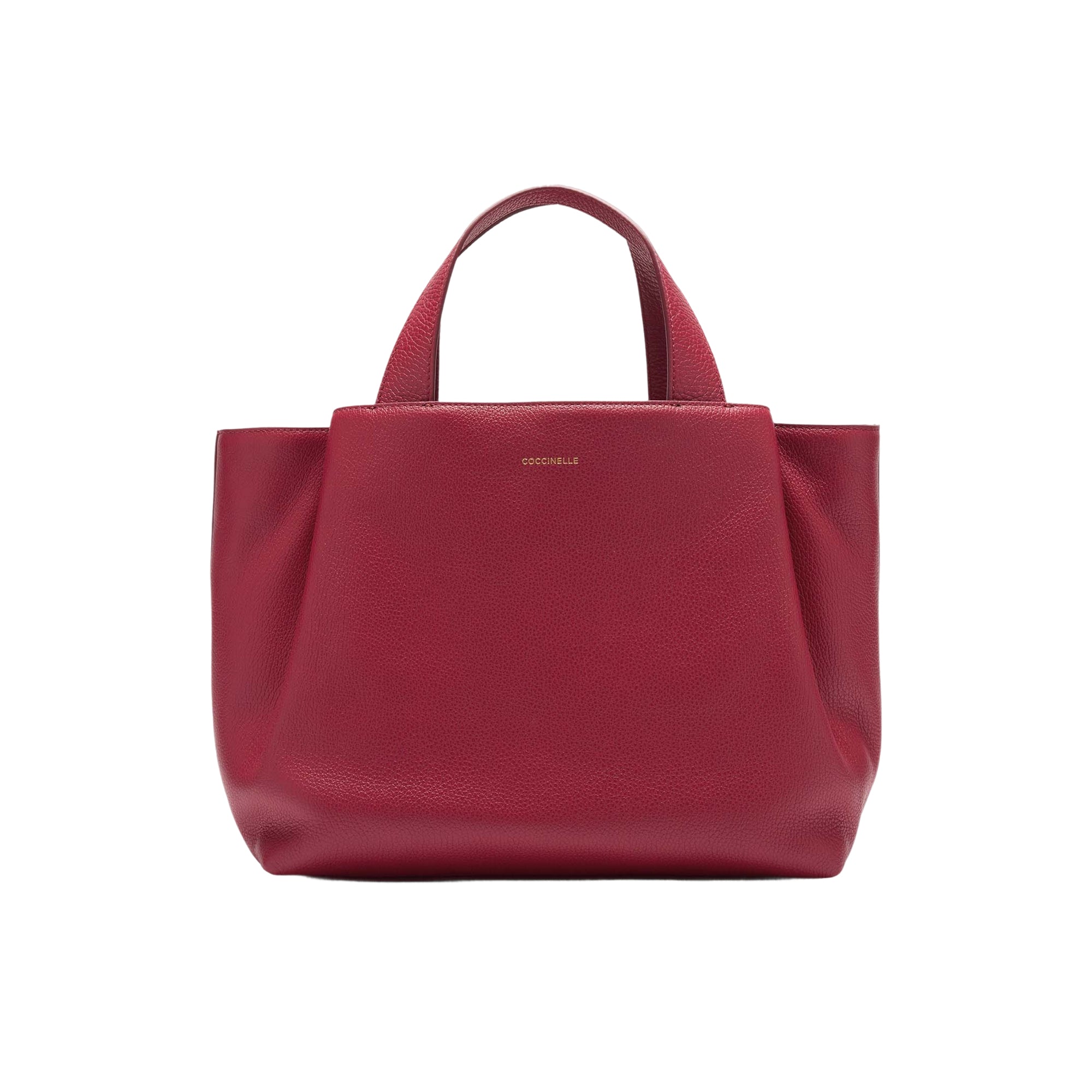 COCCINELLE Borsa Donna a Mano con Tracolla Rossa, In Vera Pelle, Malory Medium