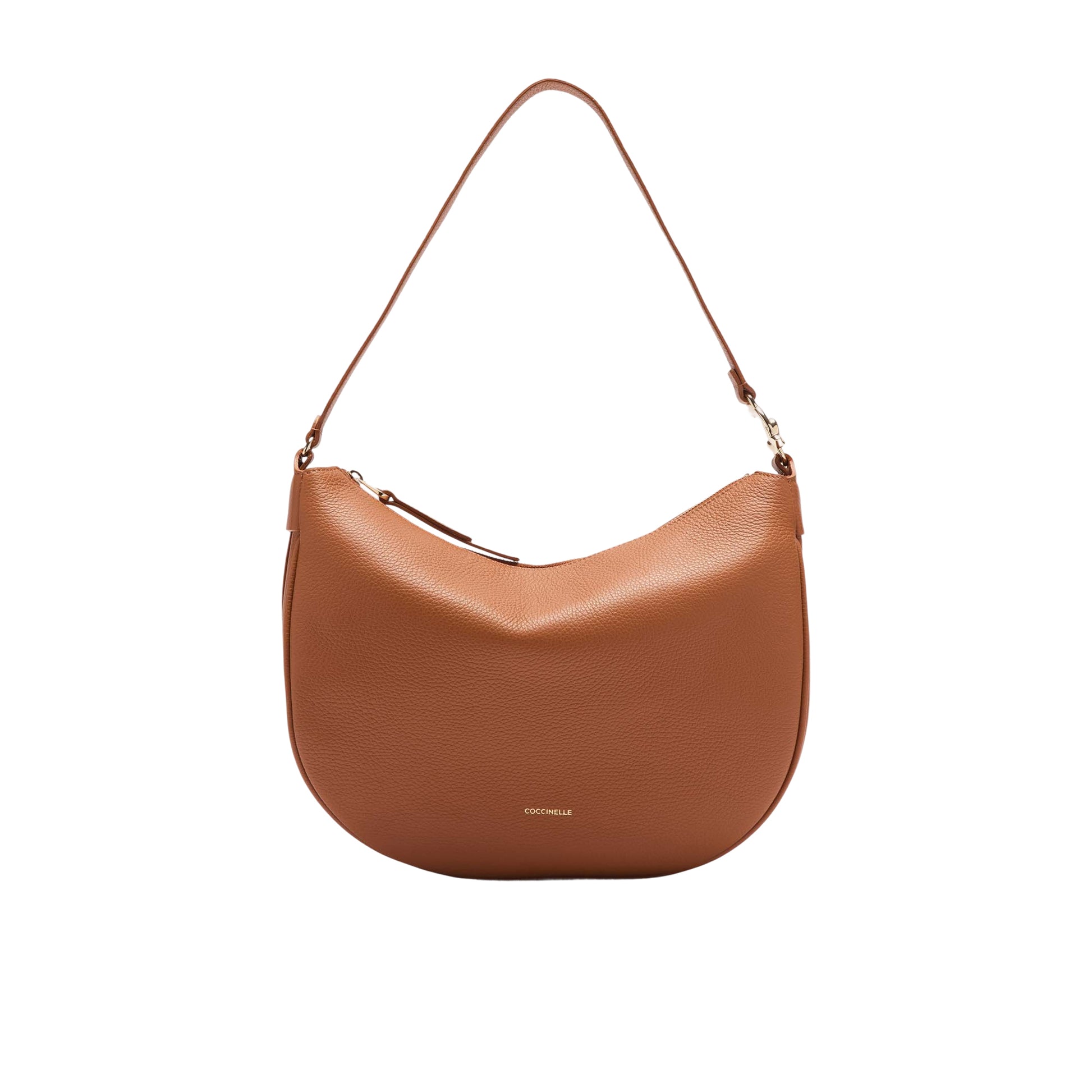 COCCINELLE Borsa Donna Hobo a Spalla Marrone, In Vera Pelle, C-Easy Medium Borse - foto prodotto