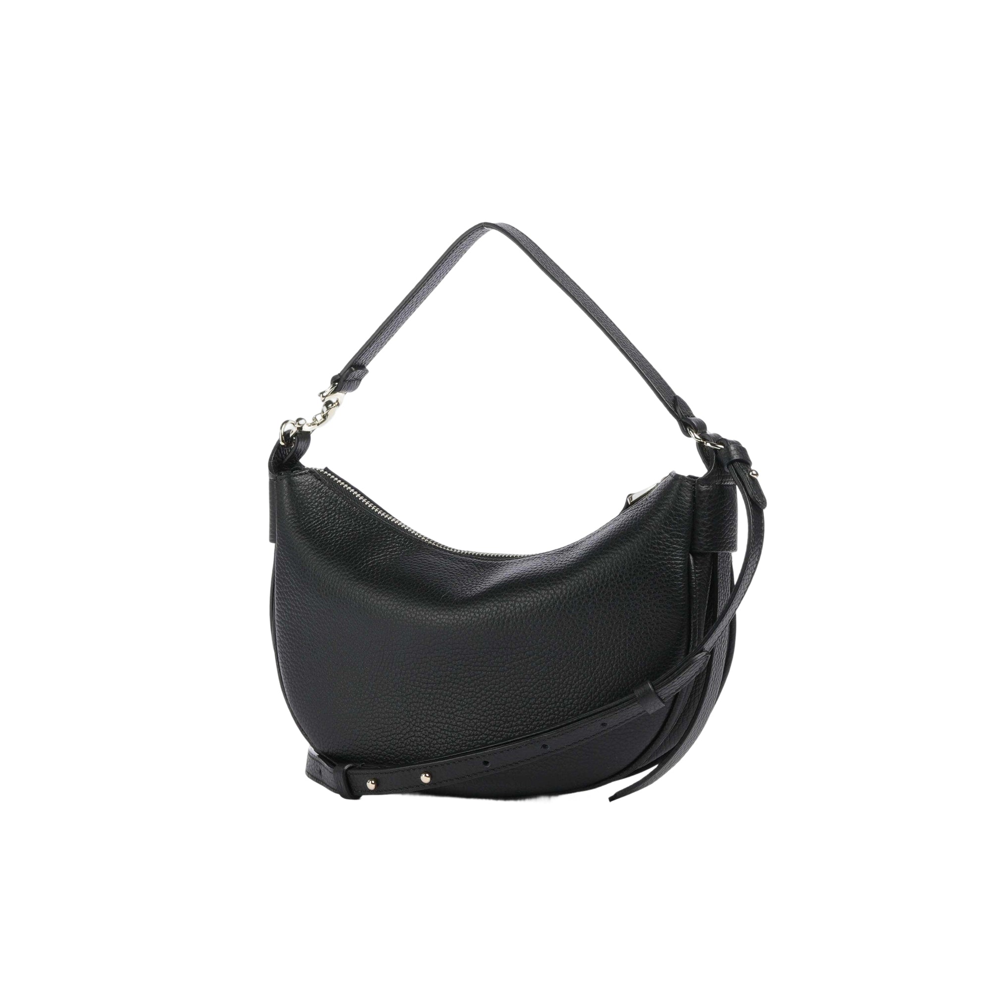COCCINELLE Borsa Donna a Spalla Nera con Tracolla, In Vera Pelle, C-Easy