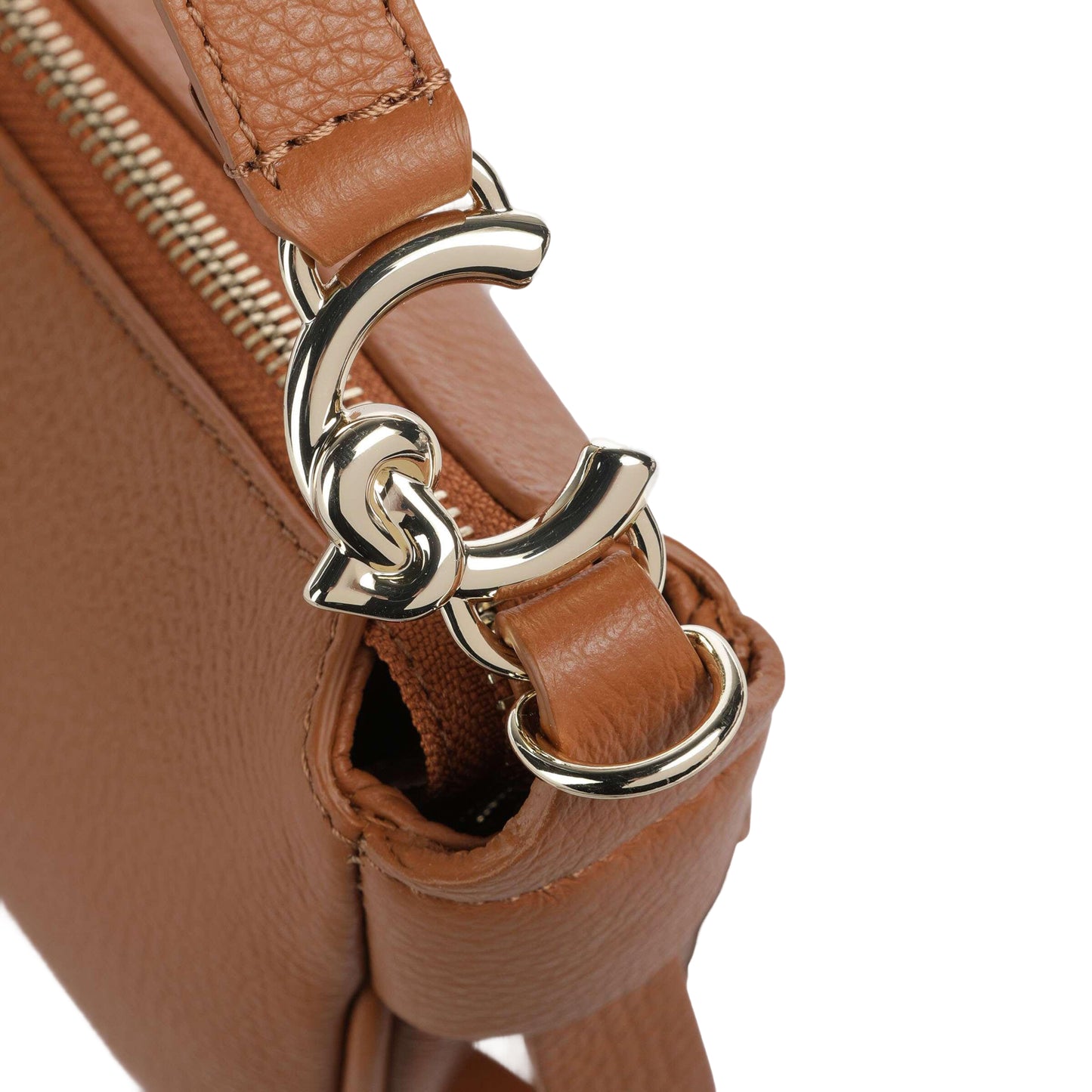 COCCINELLE Borsa Donna a Spalla Marrone con Tracolla, In Vera Pelle, C-Easy Borse - vista 5