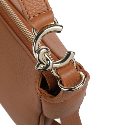 COCCINELLE Borsa Donna a Spalla Marrone con Tracolla, In Vera Pelle, C-Easy Borse - vista 5