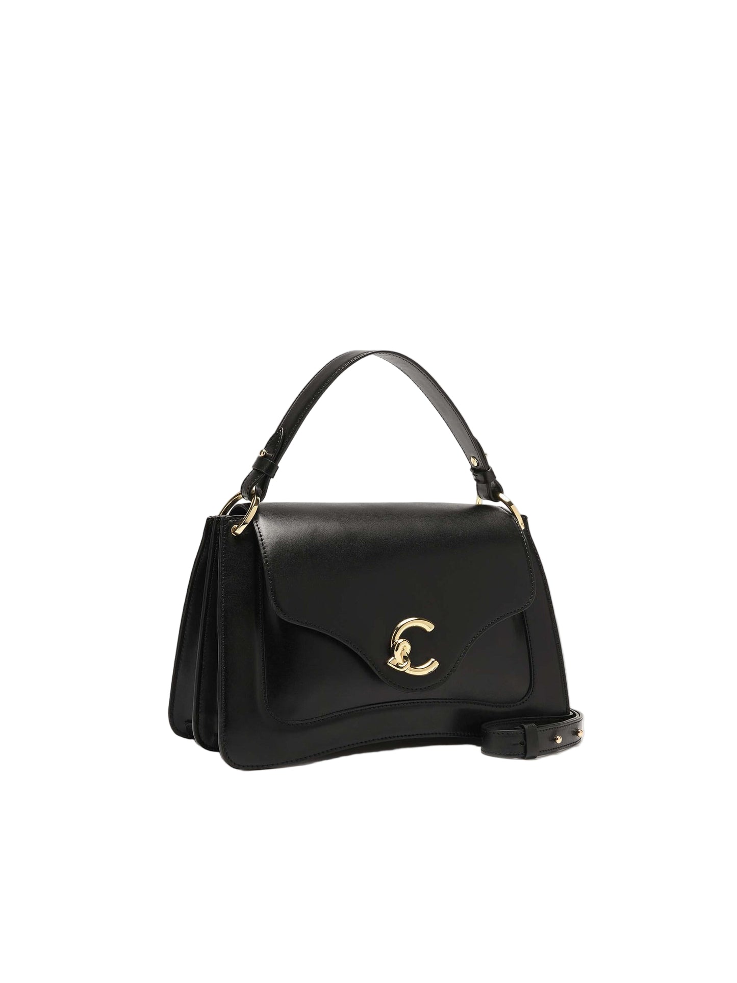 COCCINELLE Borsa Donna Nera C-Me Calf Medium in Vera Pelle Borse nero - vista 3