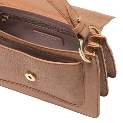 COCCINELLE, Borsa Donna a Mano Marrone con Tracolla, In Vera Pelle, C-Me Small Borse - vista 4