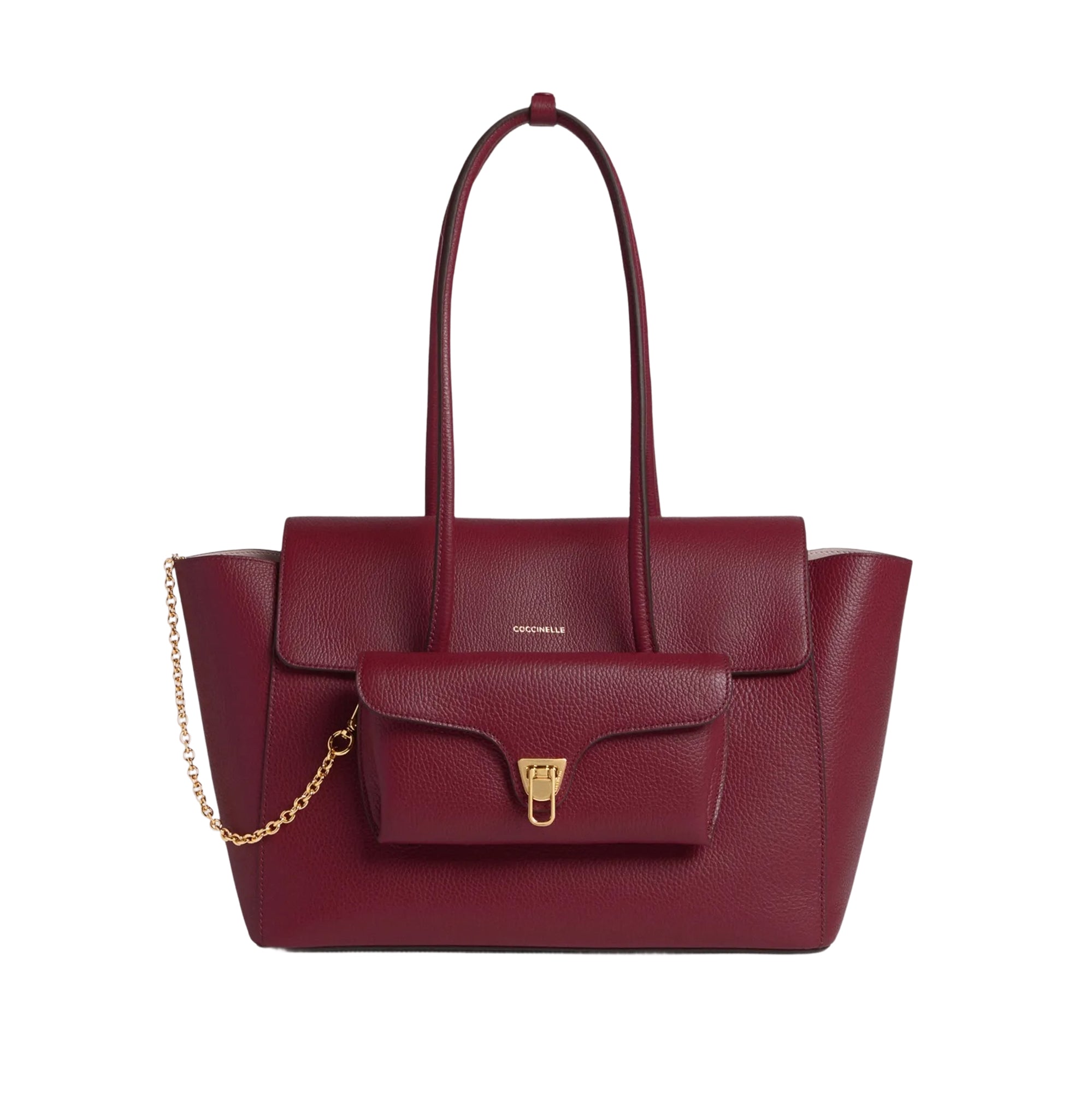 COCCINELLE Borsa Donna Rossa Double Beat in Vera Pelle