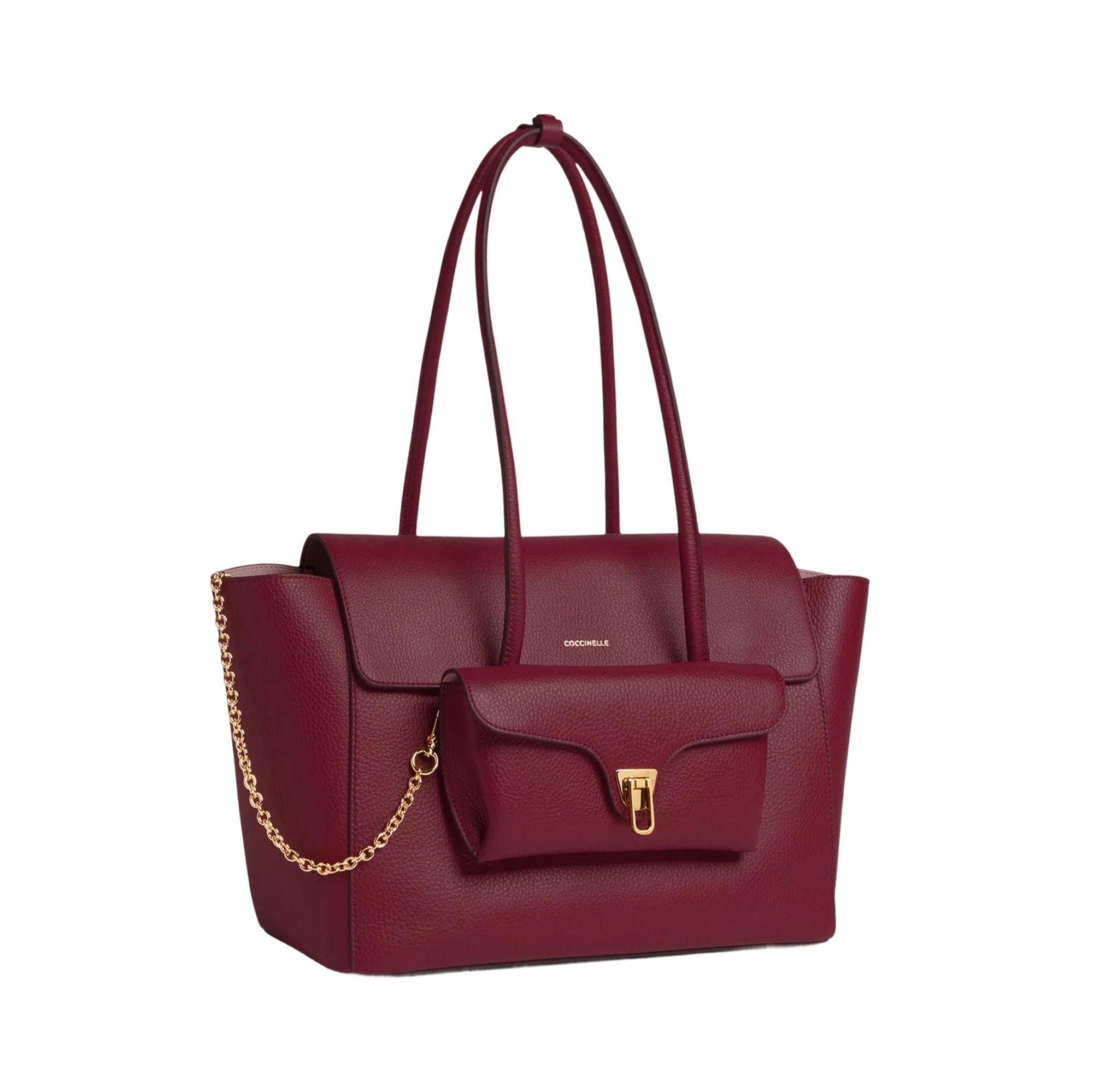 COCCINELLE Borsa Donna Rossa Double Beat in Vera Pelle