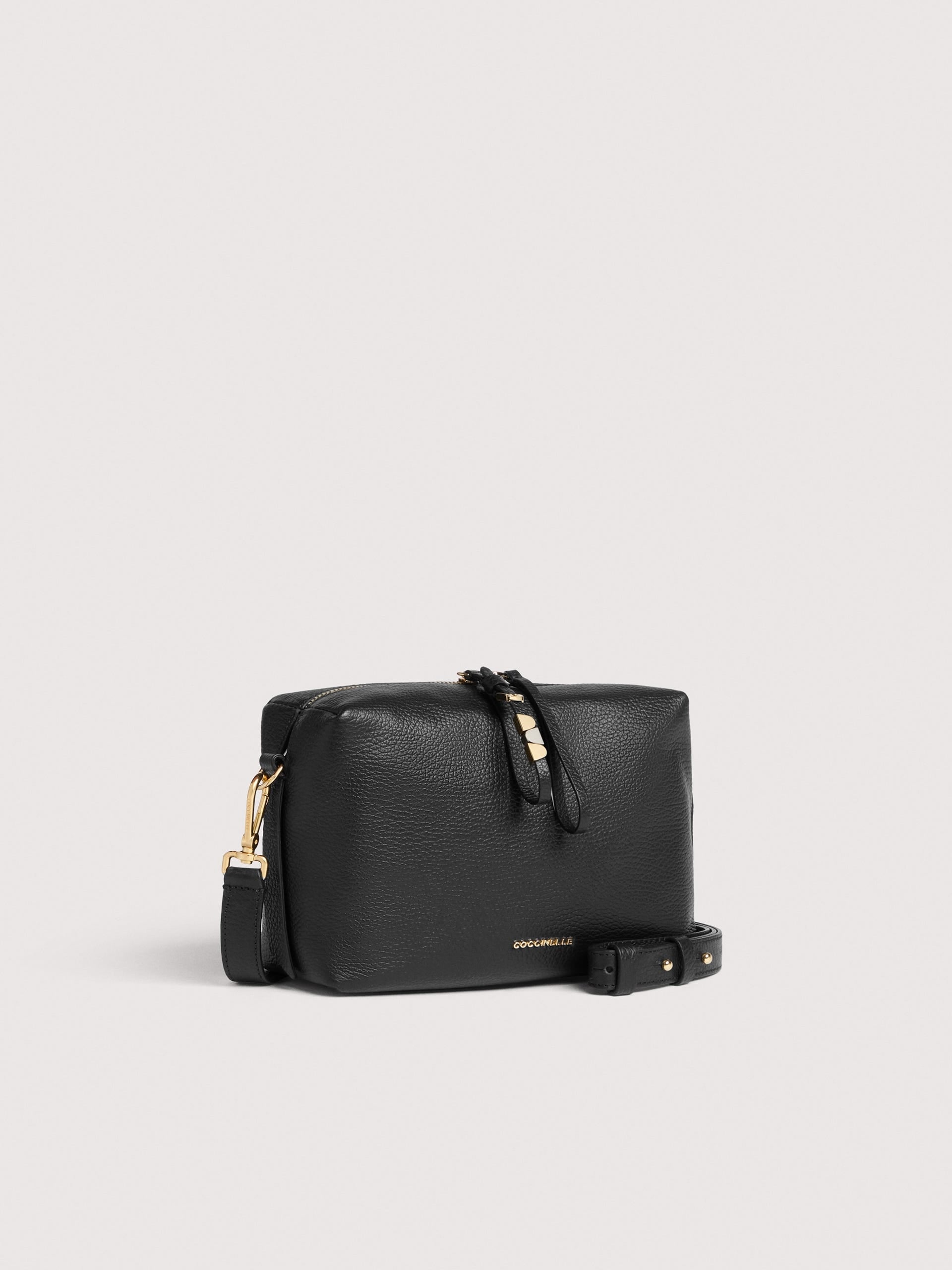 Coccinelle Borsa a Tracolla Pelle Donna Nera Logo Borse nero - vista 3