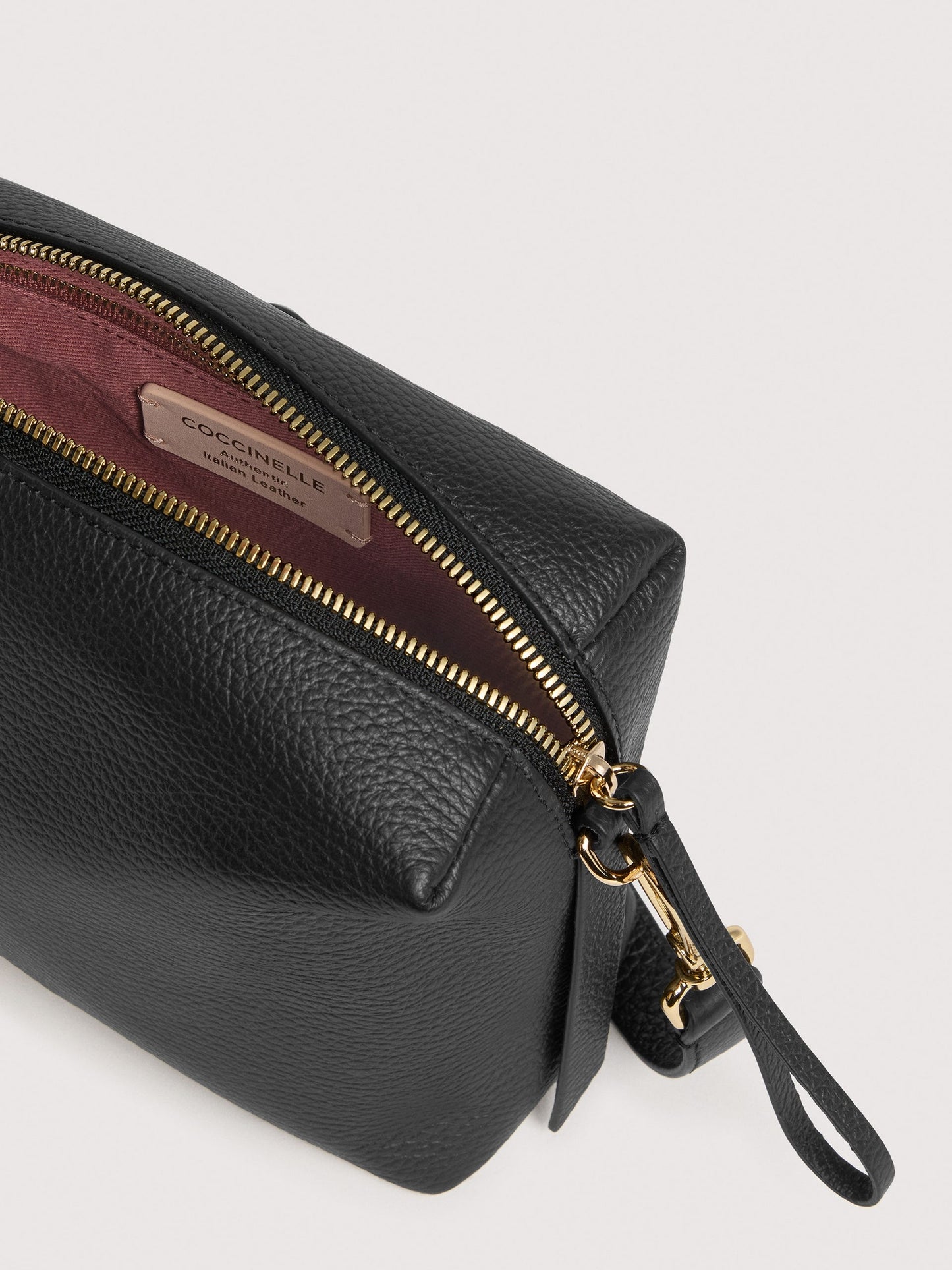 Coccinelle Borsa a Tracolla Pelle Donna Nera Logo Borse nero - vista 4