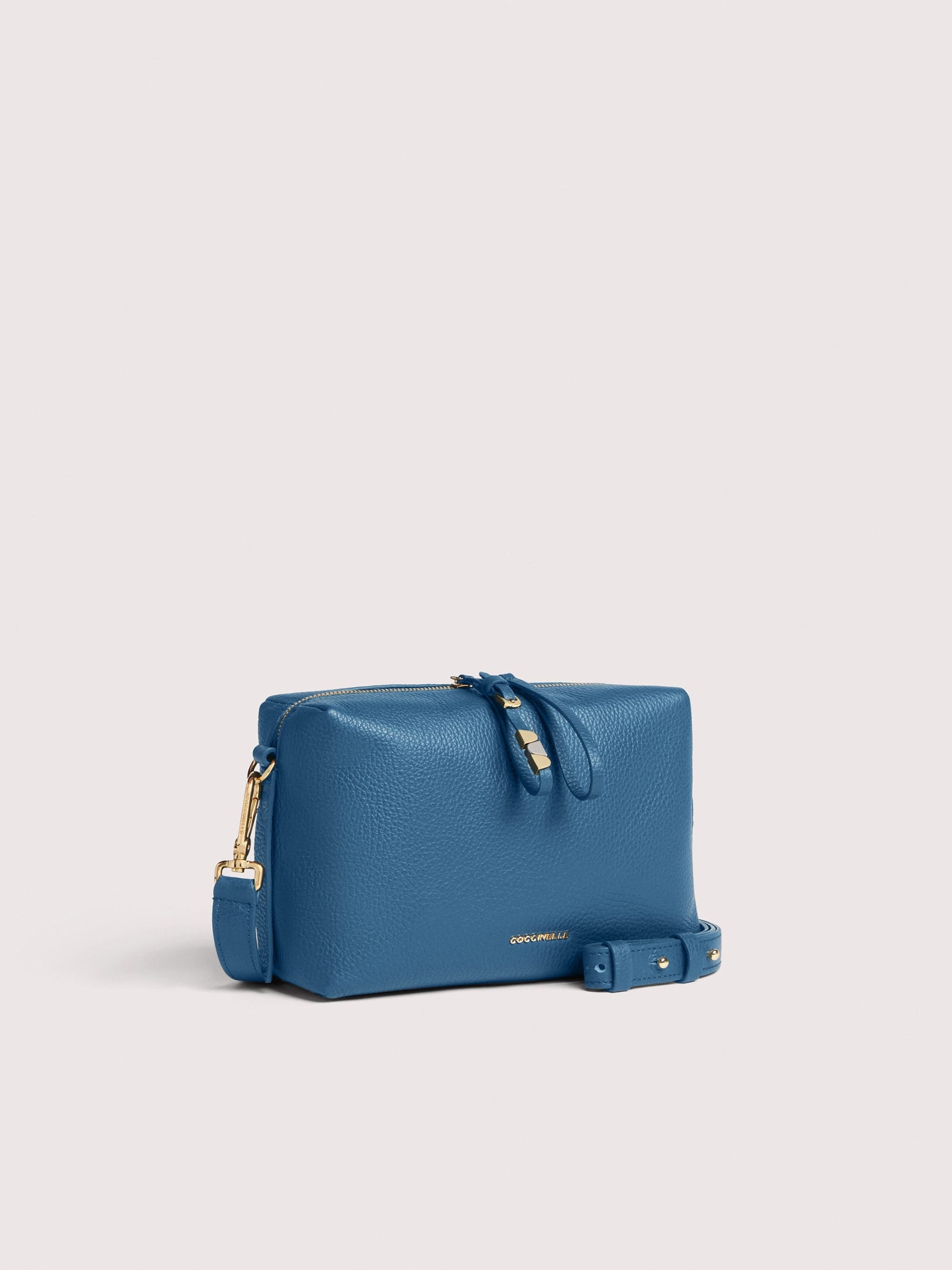 Coccinelle Borsa a Tracolla Pelle Donna Blu Logo Borse - vista 3