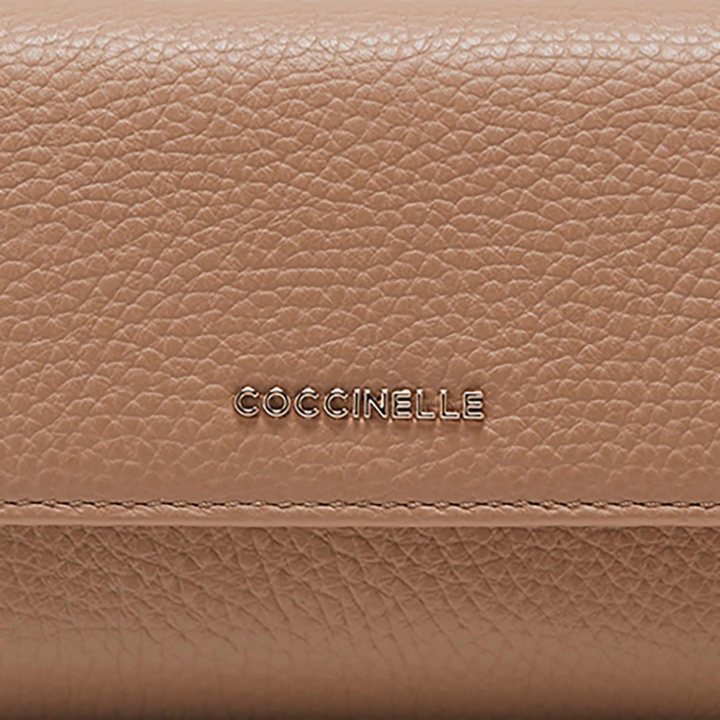 COCCINELLE Portafoglio Donna Medio Marrone, In Vera Pelle, Metallic Soft Medium - vista 3