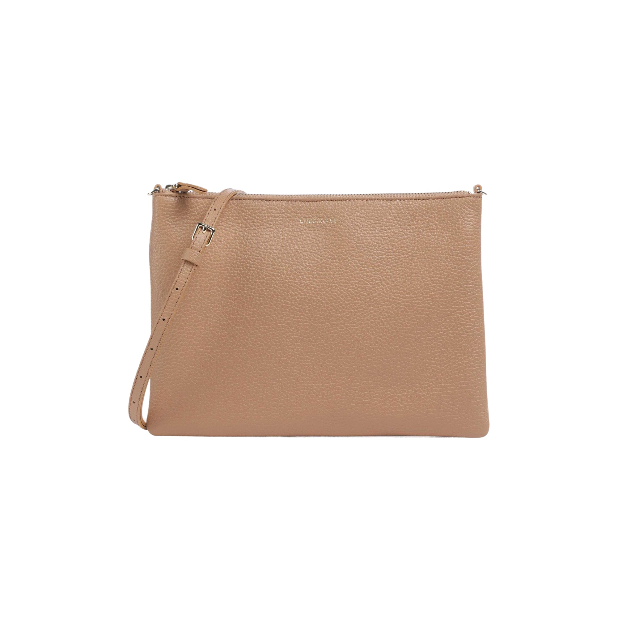 COCCINELLE Borsa Donna a Tracolla Marrone, In Vera Pelle, Best Crossbody Medium