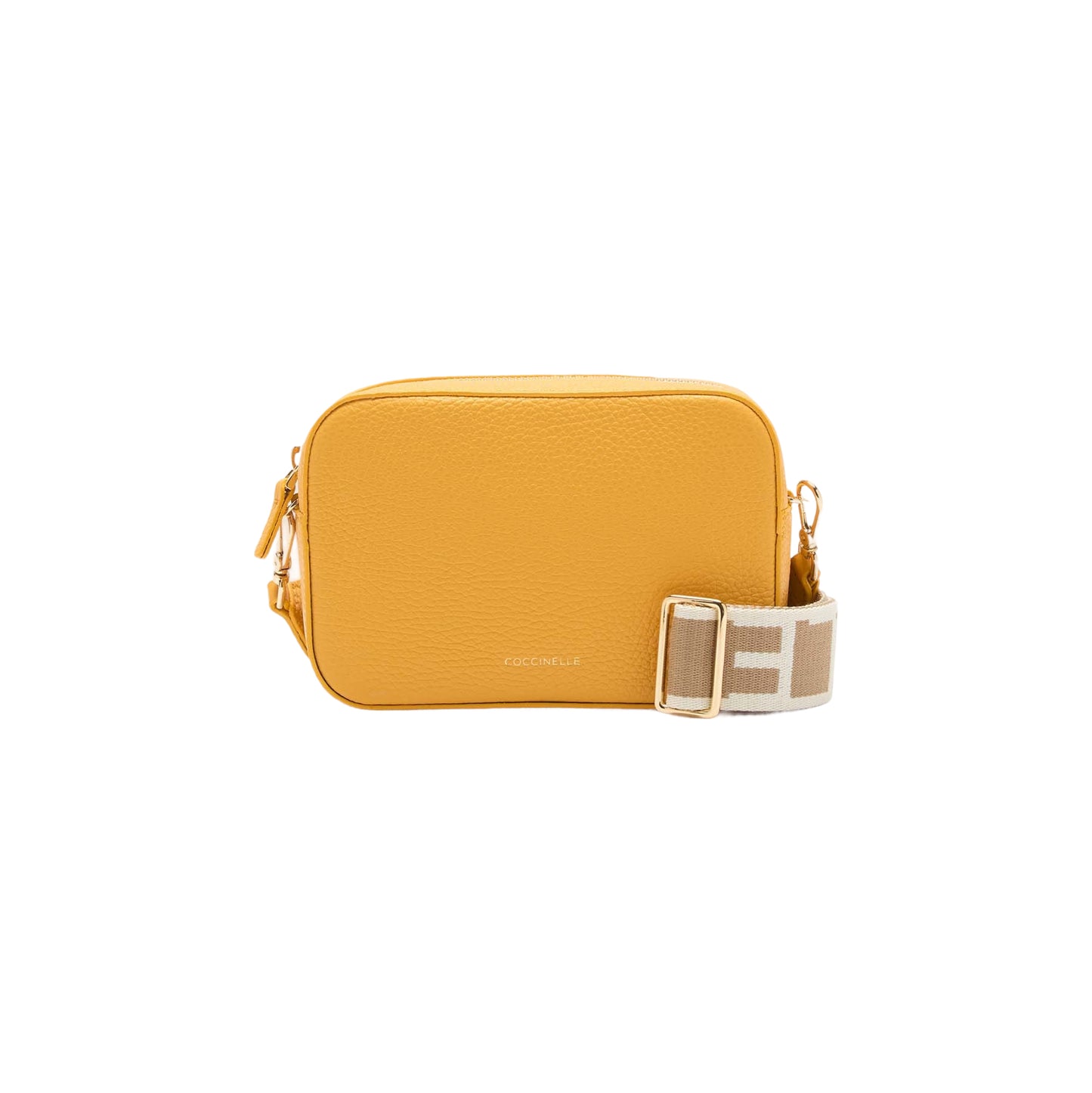 COCCINELLE Borsa Donna a Tracolla Gialla, In Vera Pelle, Tebe Mini Borse Giallo - foto prodotto