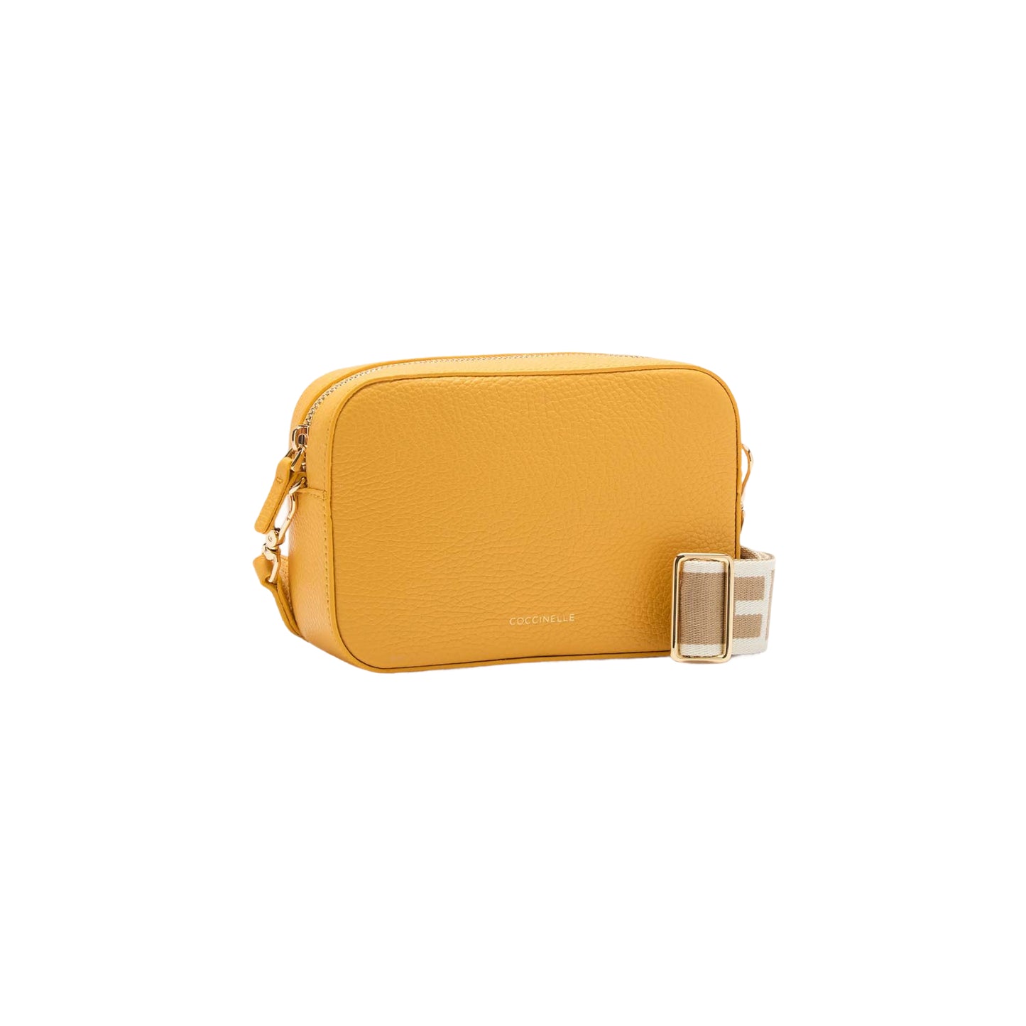 COCCINELLE Borsa Donna a Tracolla Gialla, In Vera Pelle, Tebe Mini Borse giallo - vista 3