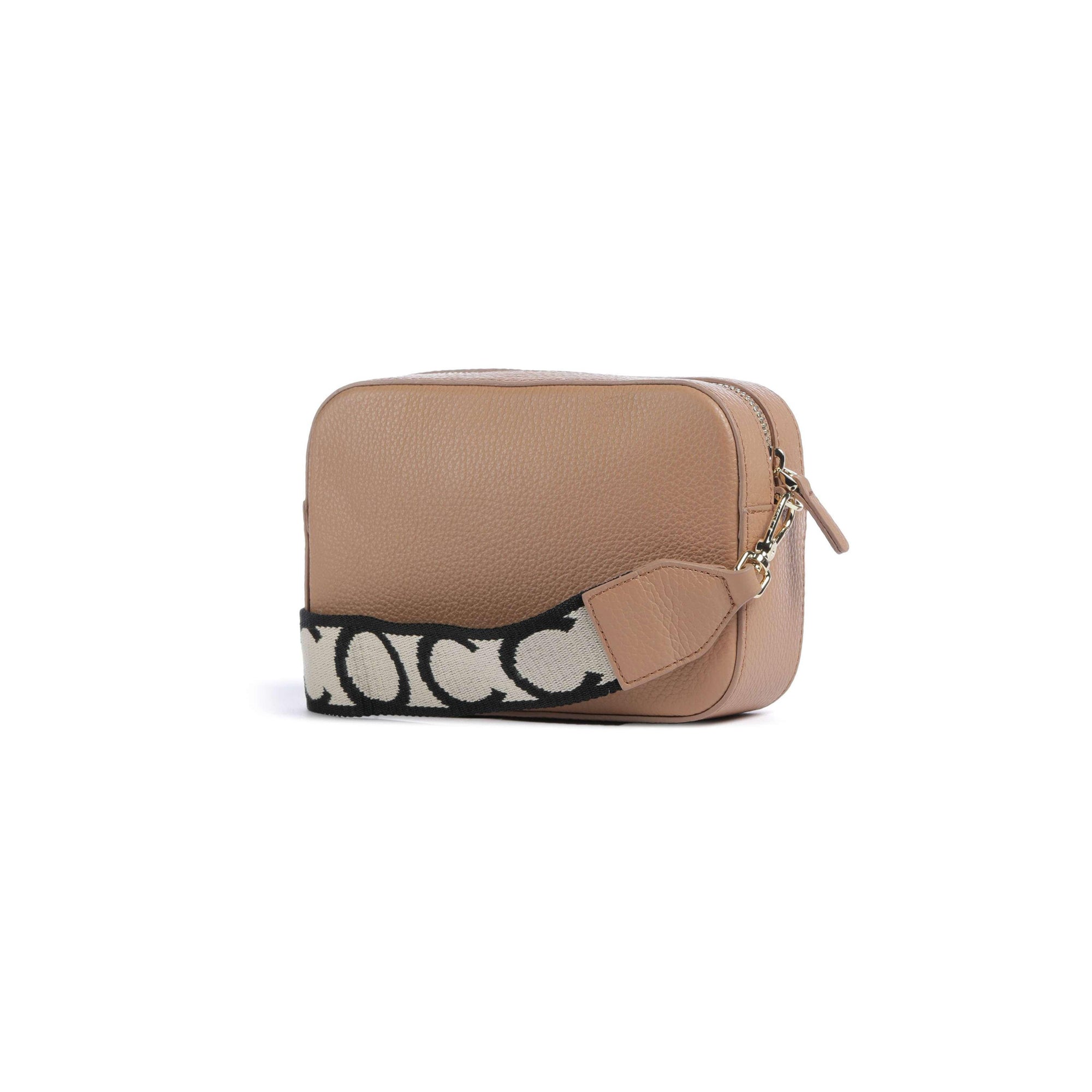 COCCINELLE Borsa Donna a Tracolla Marrone, In Vera Pelle, Tebe Mini