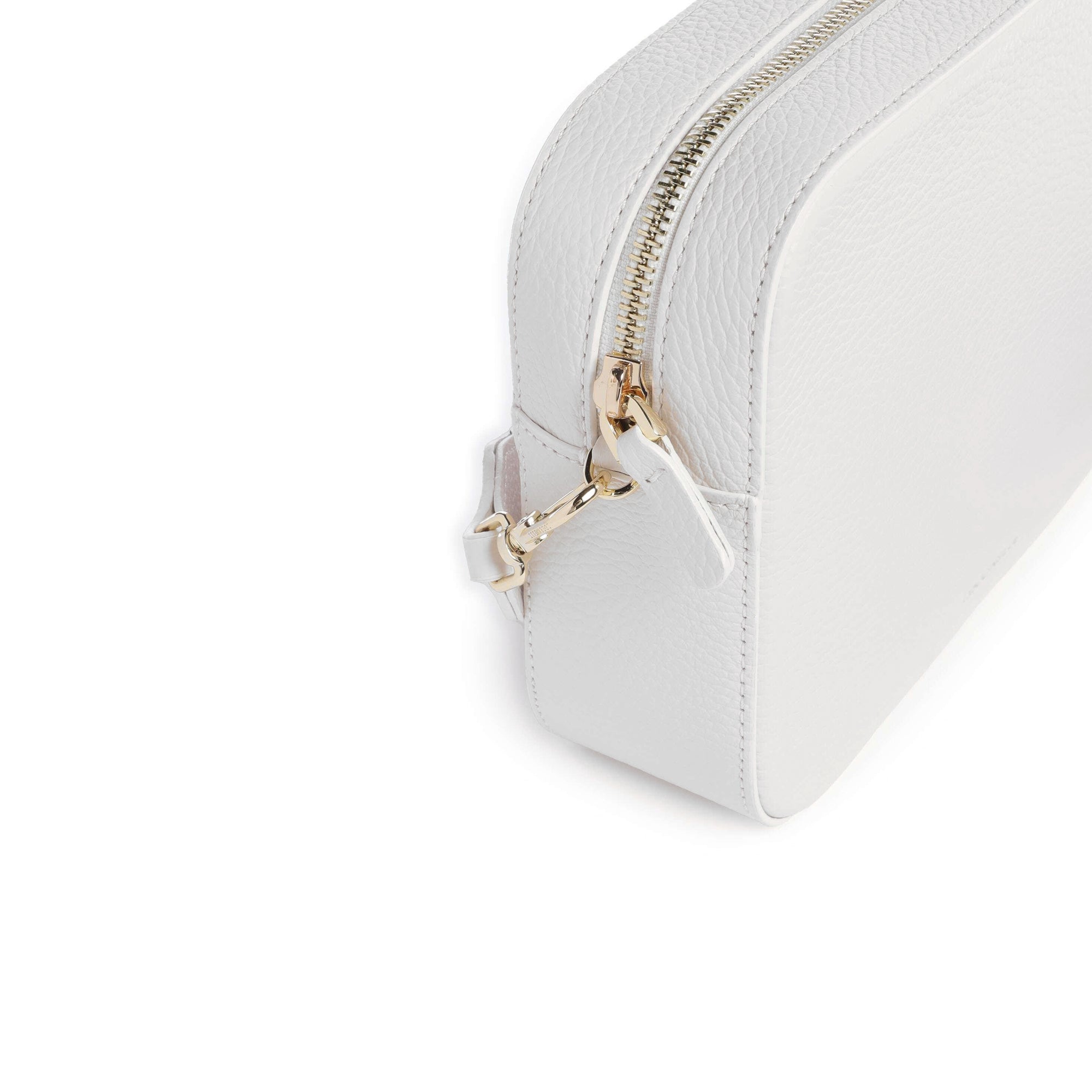 COCCINELLE Borsa Donna a Tracolla Bianca, In Vera Pelle, Tebe Large