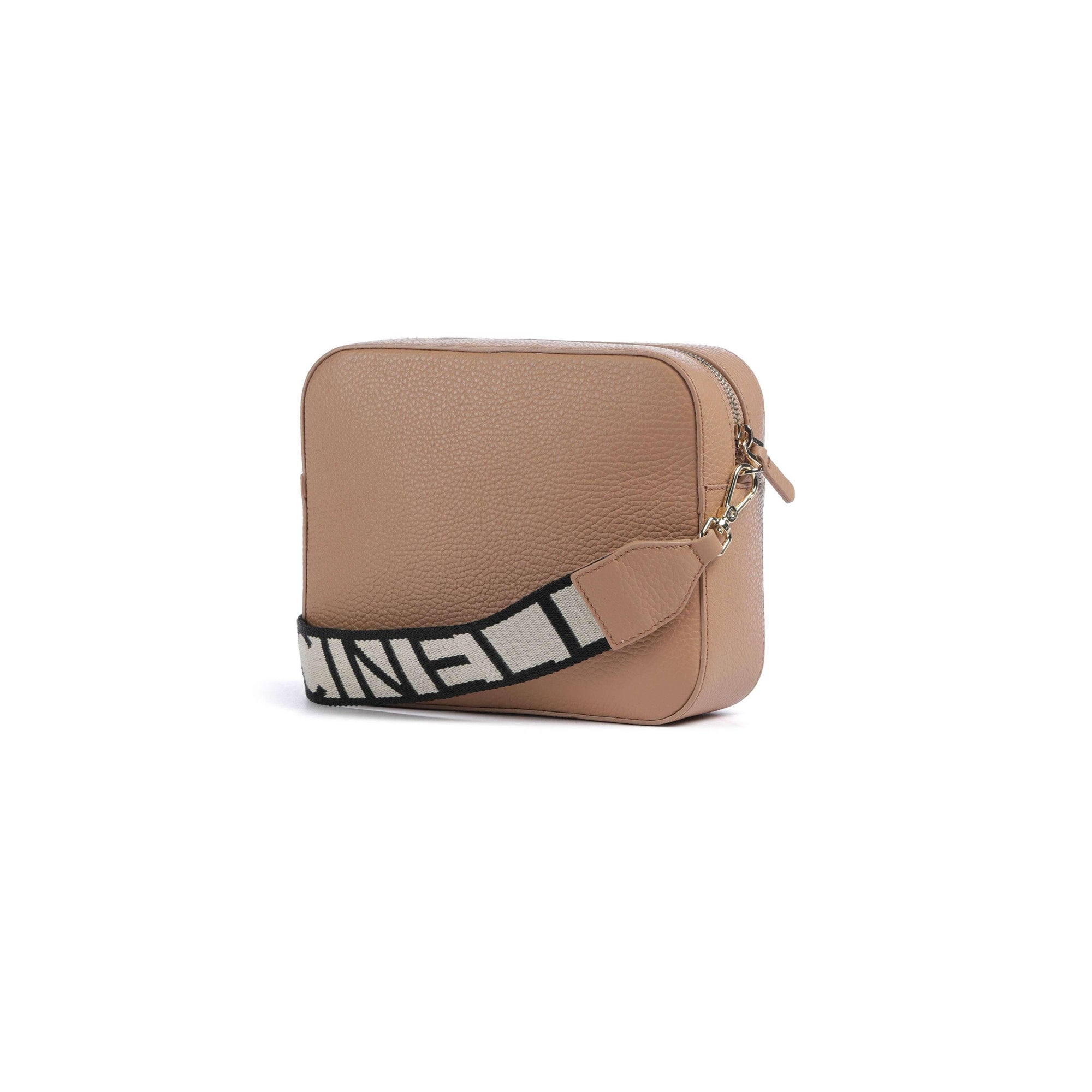 COCCINELLE Borsa Donna a Tracolla Marrone, In Vera Pelle, Tebe Large
