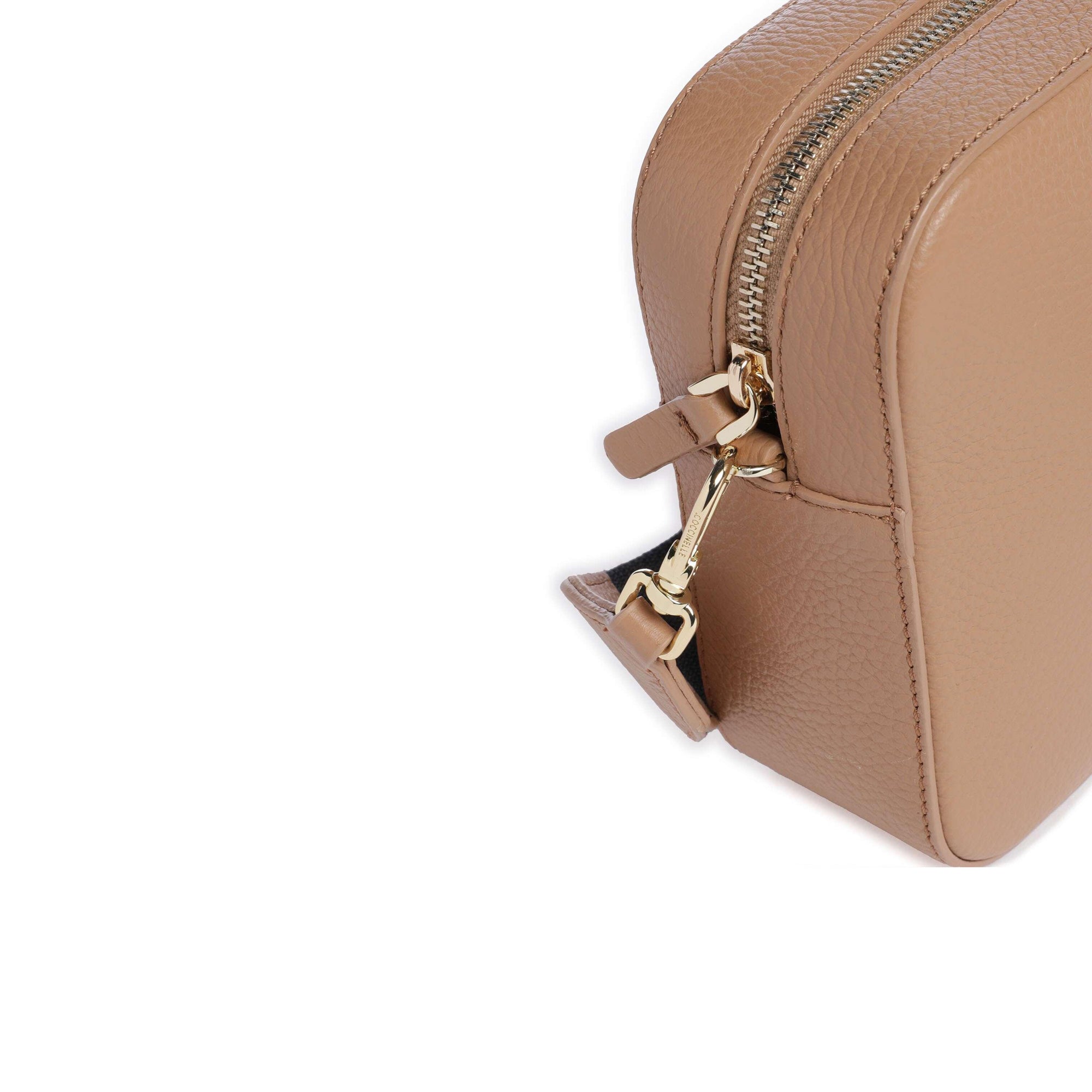 COCCINELLE Borsa Donna a Tracolla Marrone, In Vera Pelle, Tebe Large