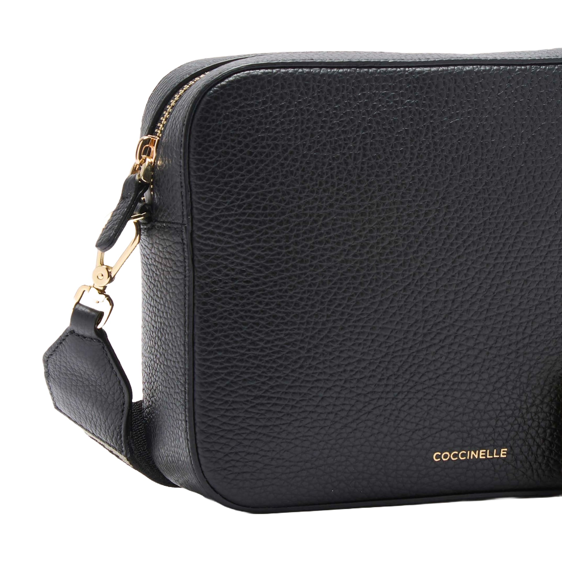 COCCINELLE Borsa Donna a Tracolla Nera, In Vera Pelle, Tebe Large Borse nero - vista 4