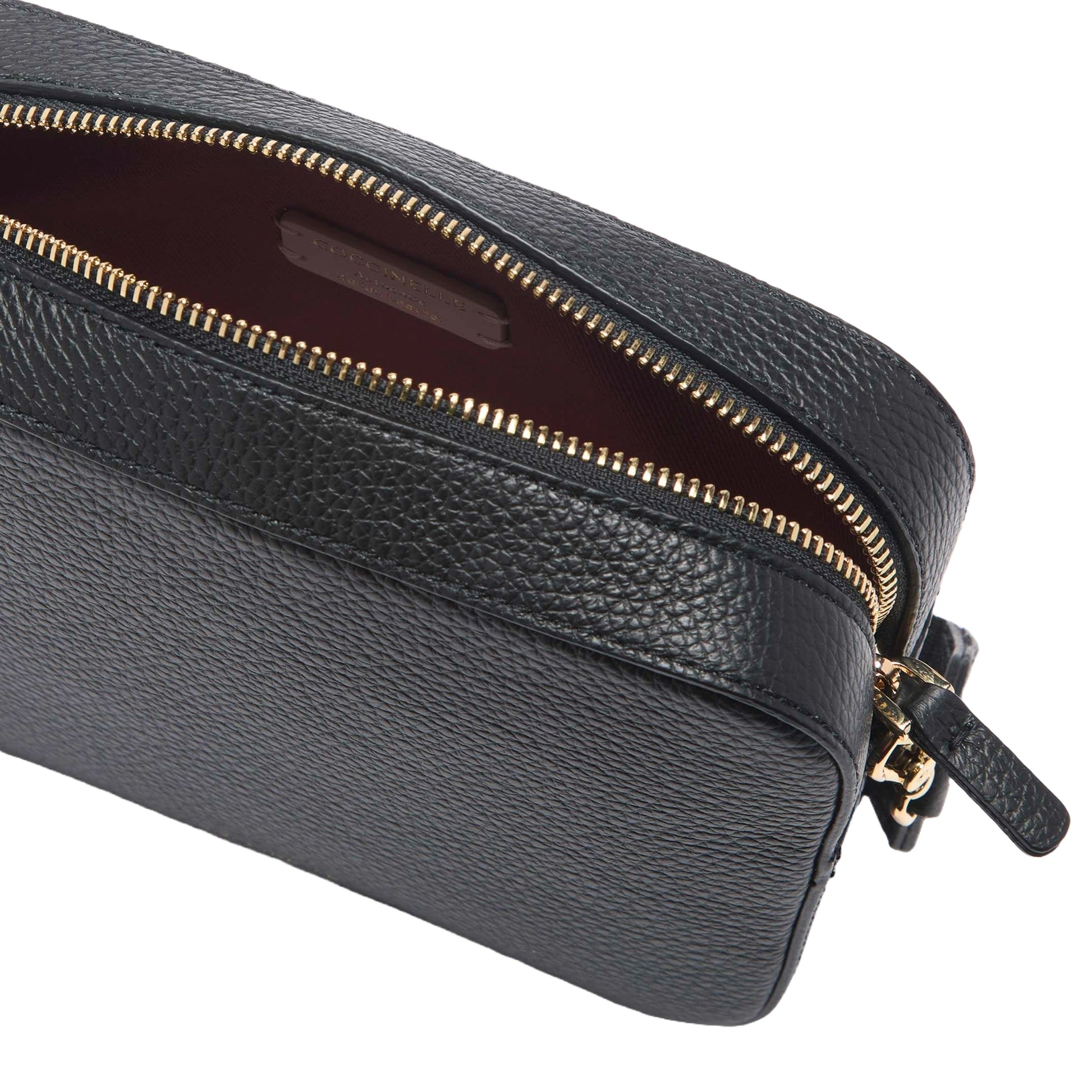 COCCINELLE Borsa Donna a Tracolla Nera, In Vera Pelle, Tebe Large Borse nero - vista 5